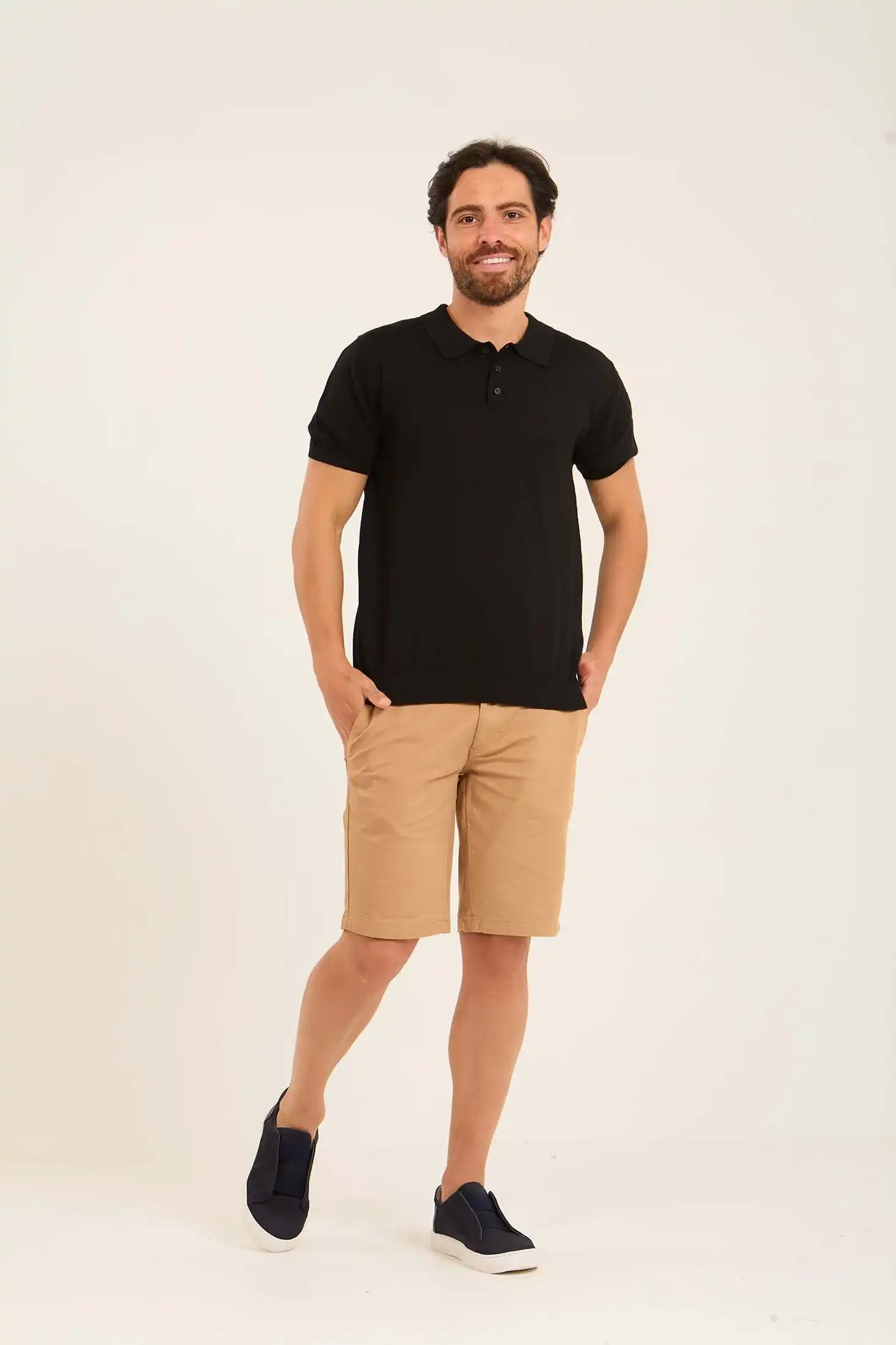 Classic Solid Short Sleeves Polo Shirt - Image 3