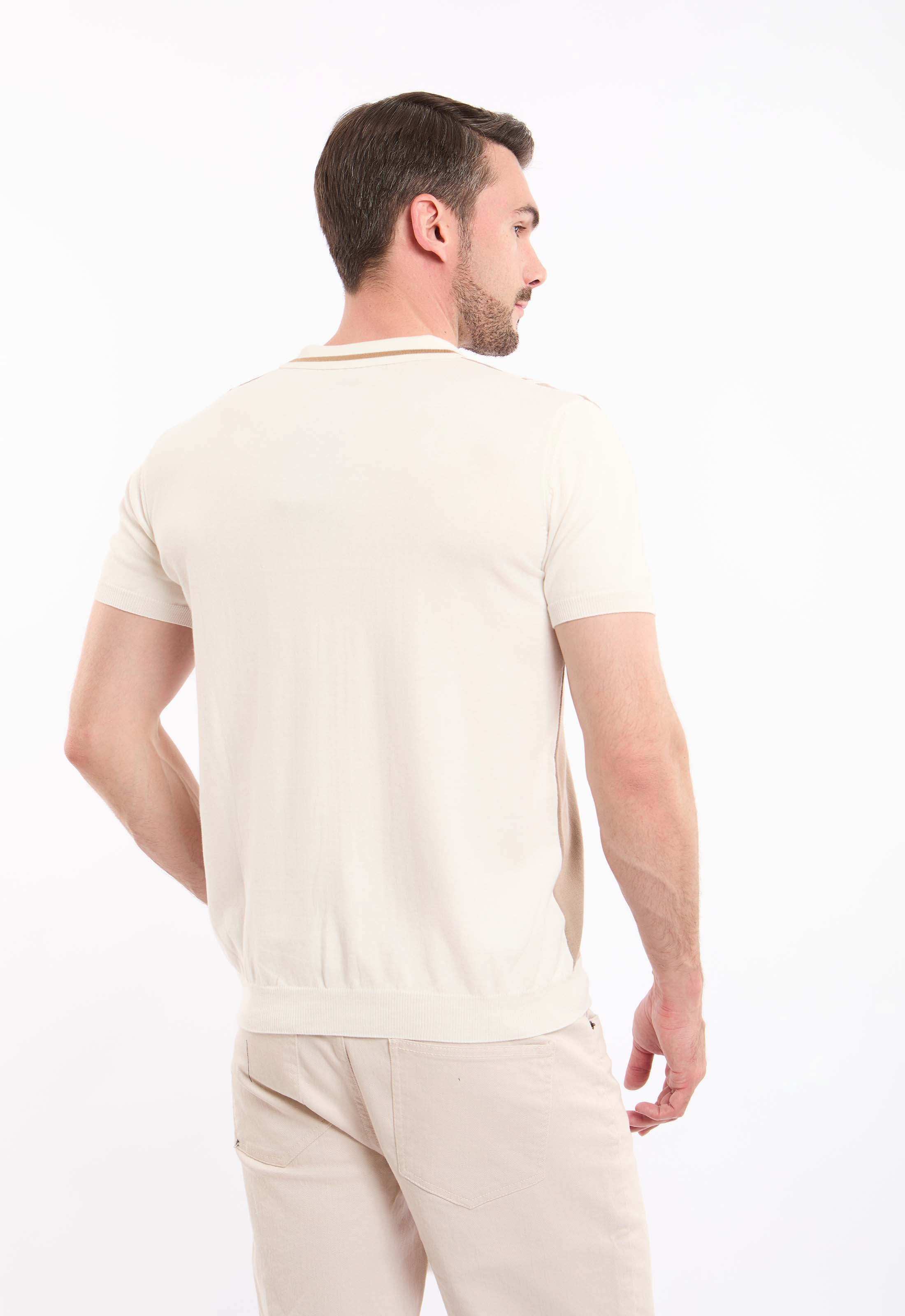 Turn Down Collar Striped Winter Shirt - Image 3