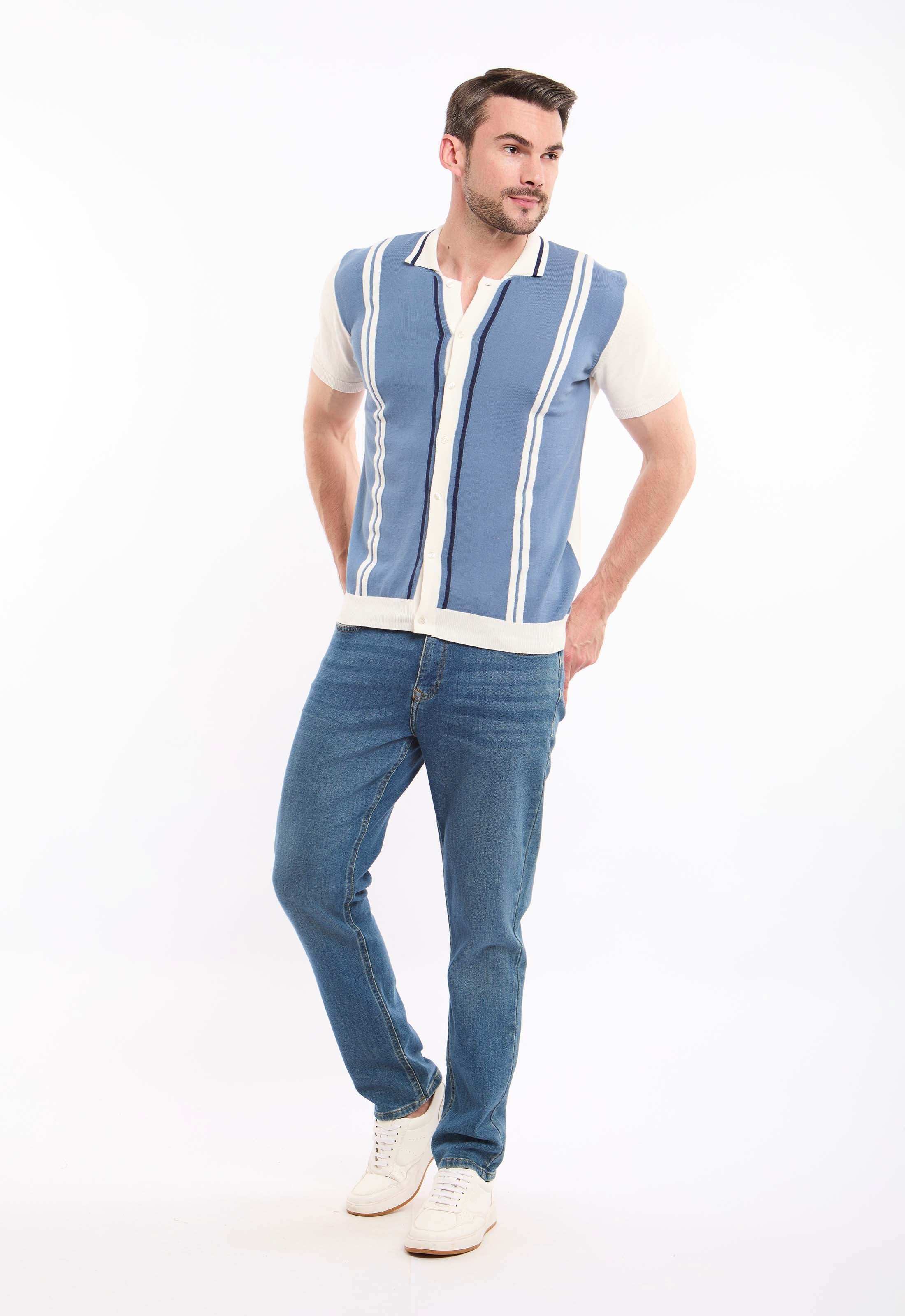 Turn Down Collar Striped Winter Shirt - Image 4