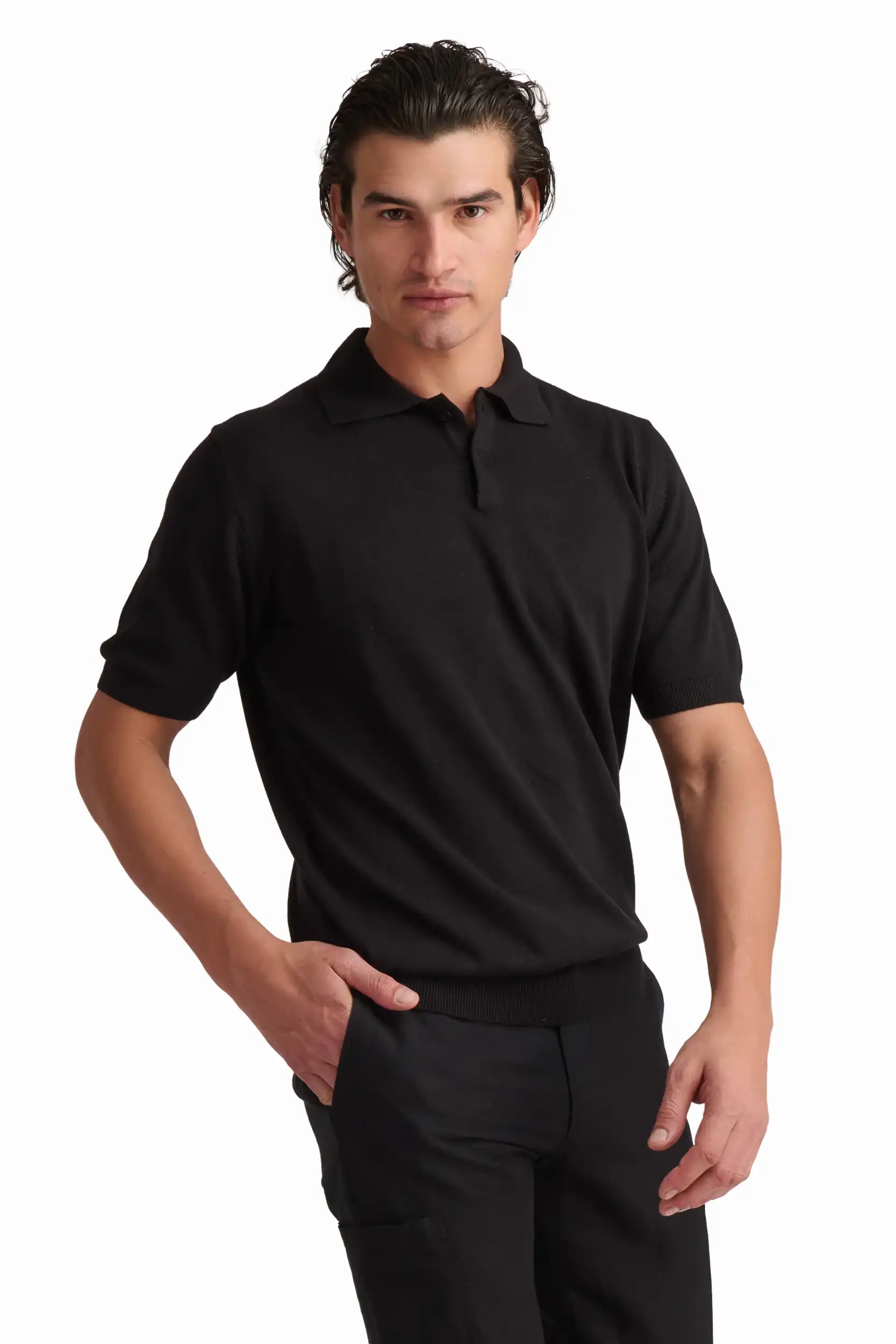 Cotton-Modal Polo - Image 3