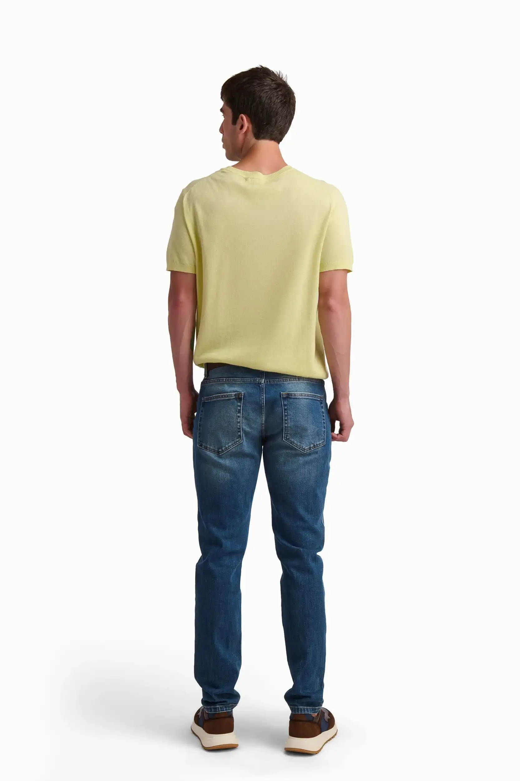 Lemon Linen Blend T-Shirt - Image 4