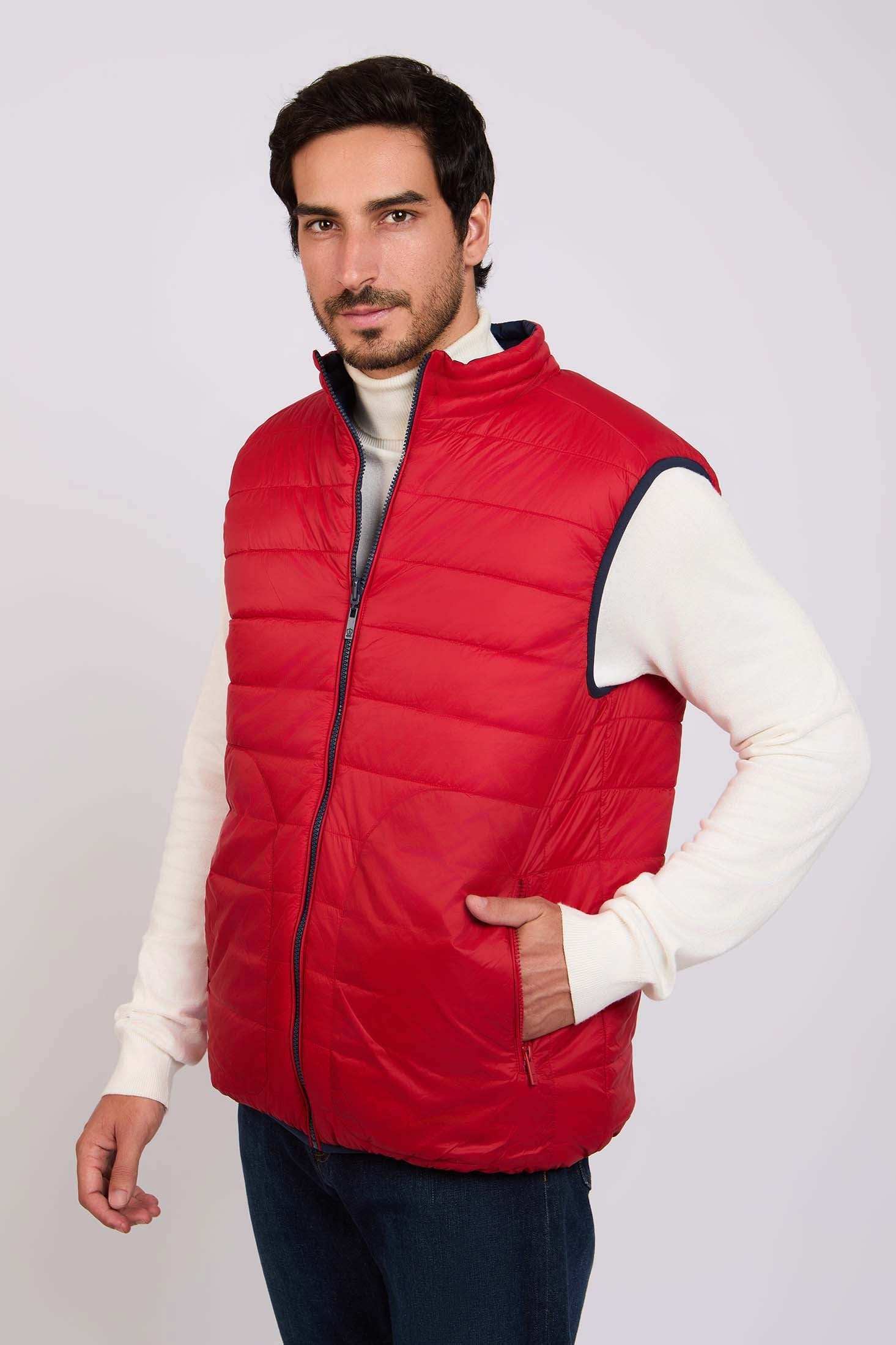 Men Regular Fit Vest Red - Image 3