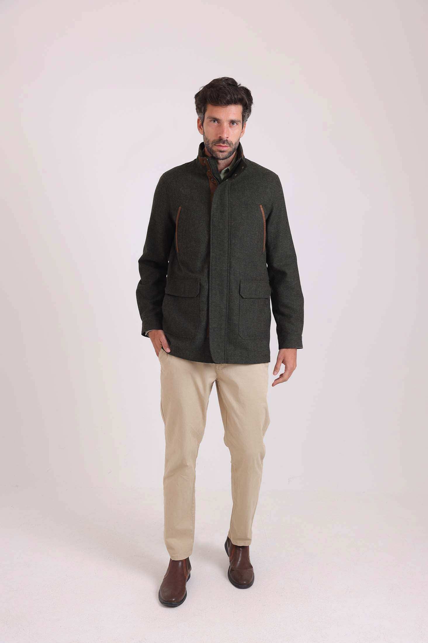 Structured Zip-Front Utility Jacket