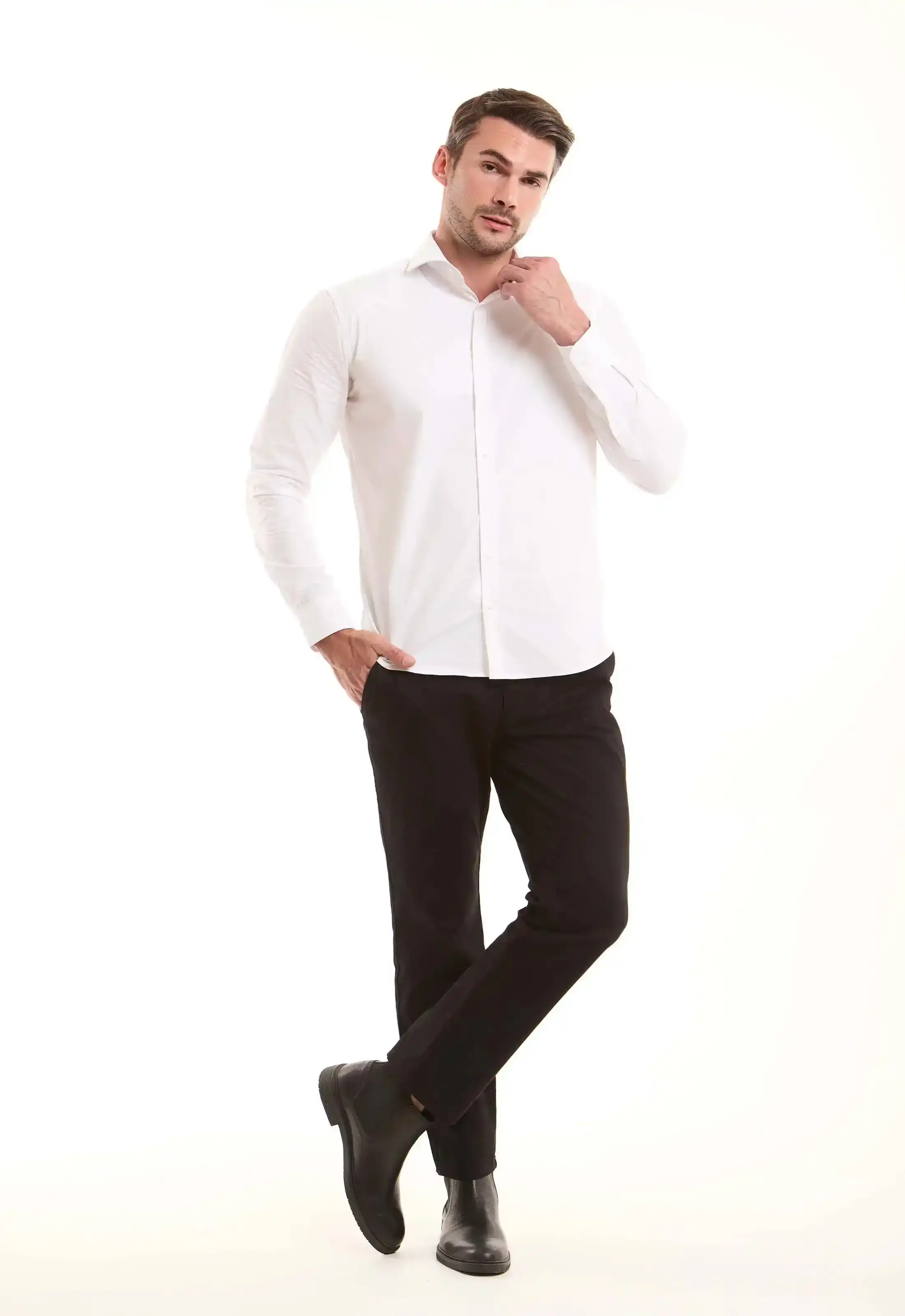Cotton Straight-Leg Pants - Image 20