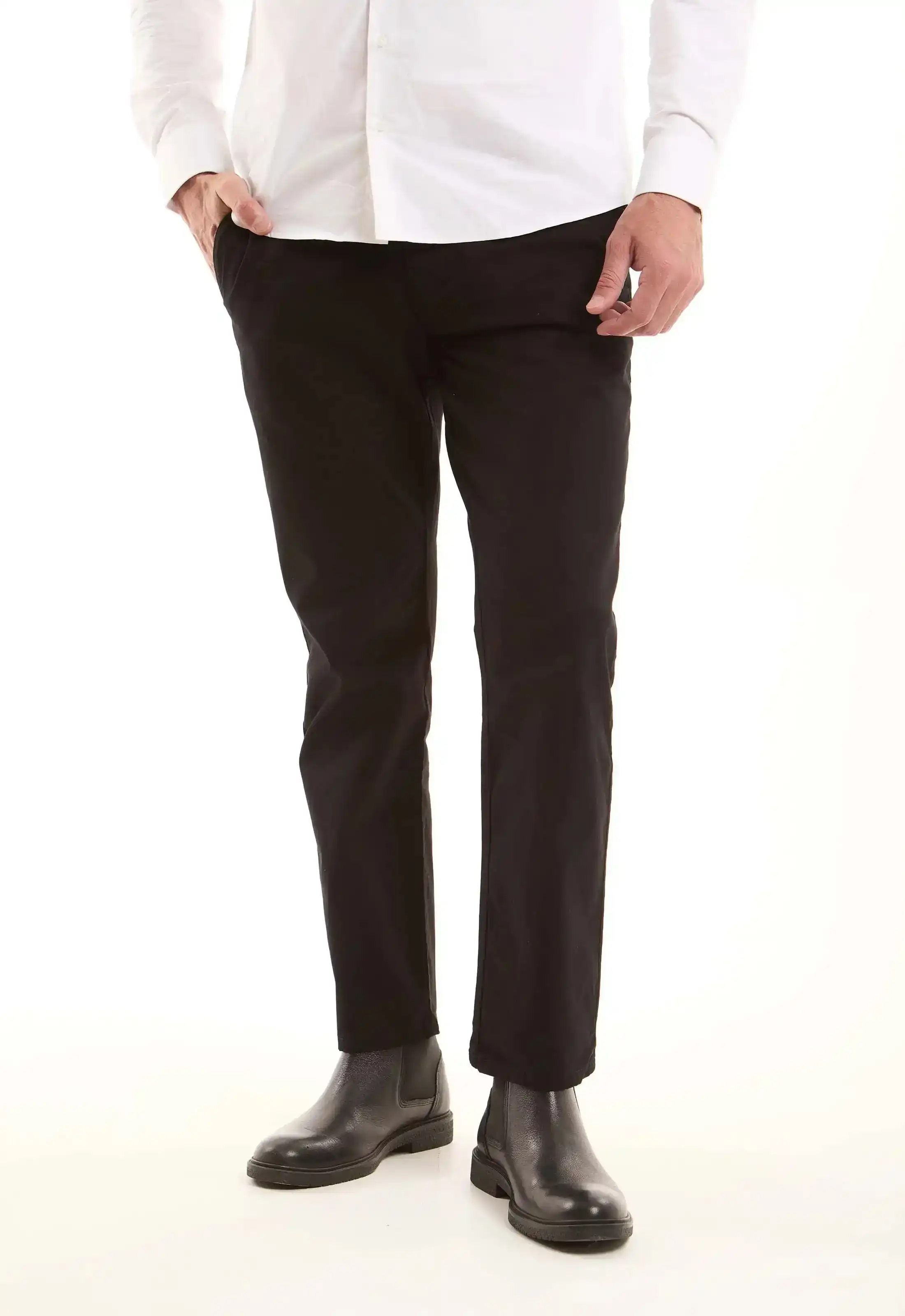 Cotton Straight-Leg Pants - Image 21