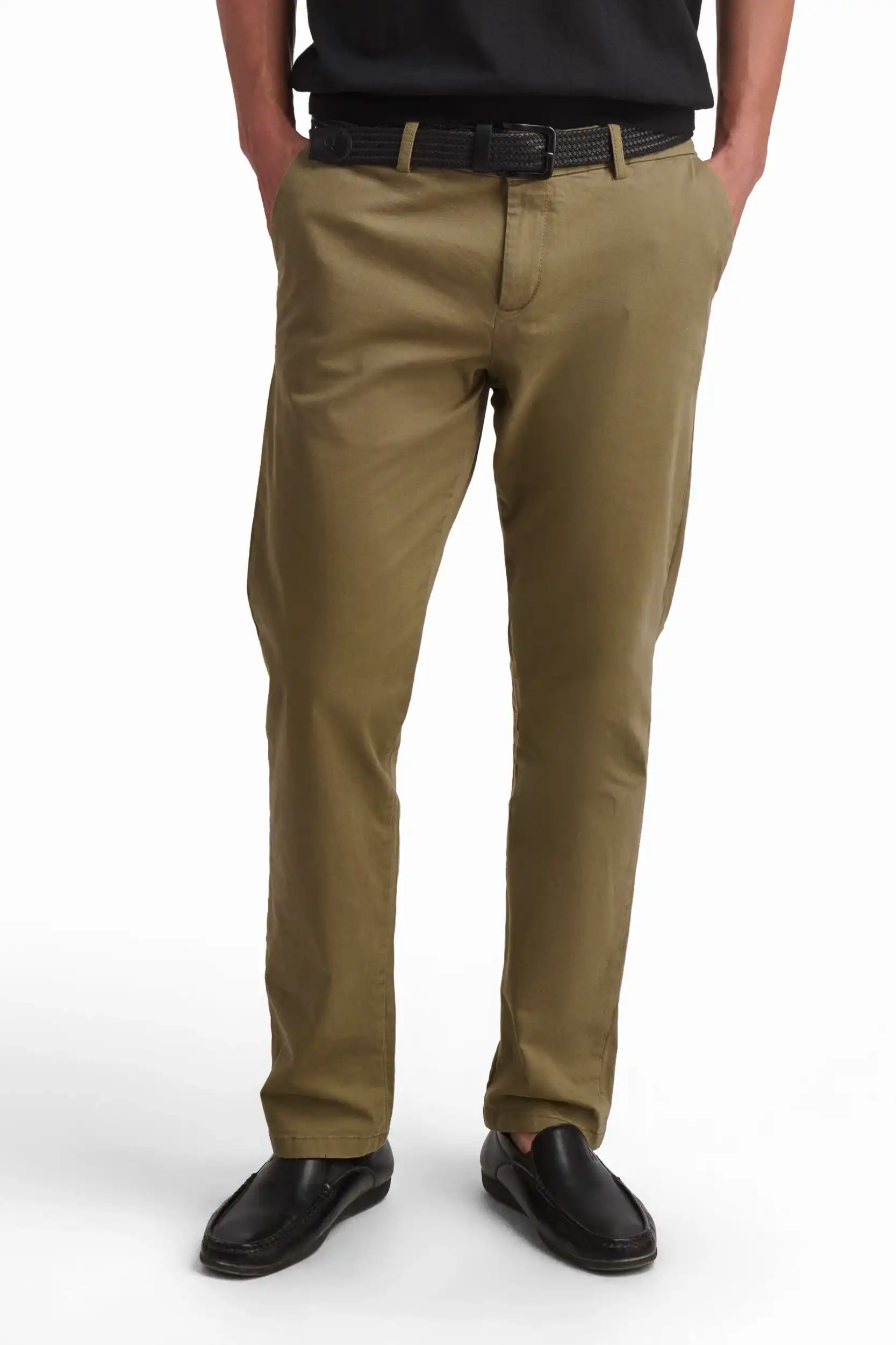 Tapered Cotton Pants - Image 19