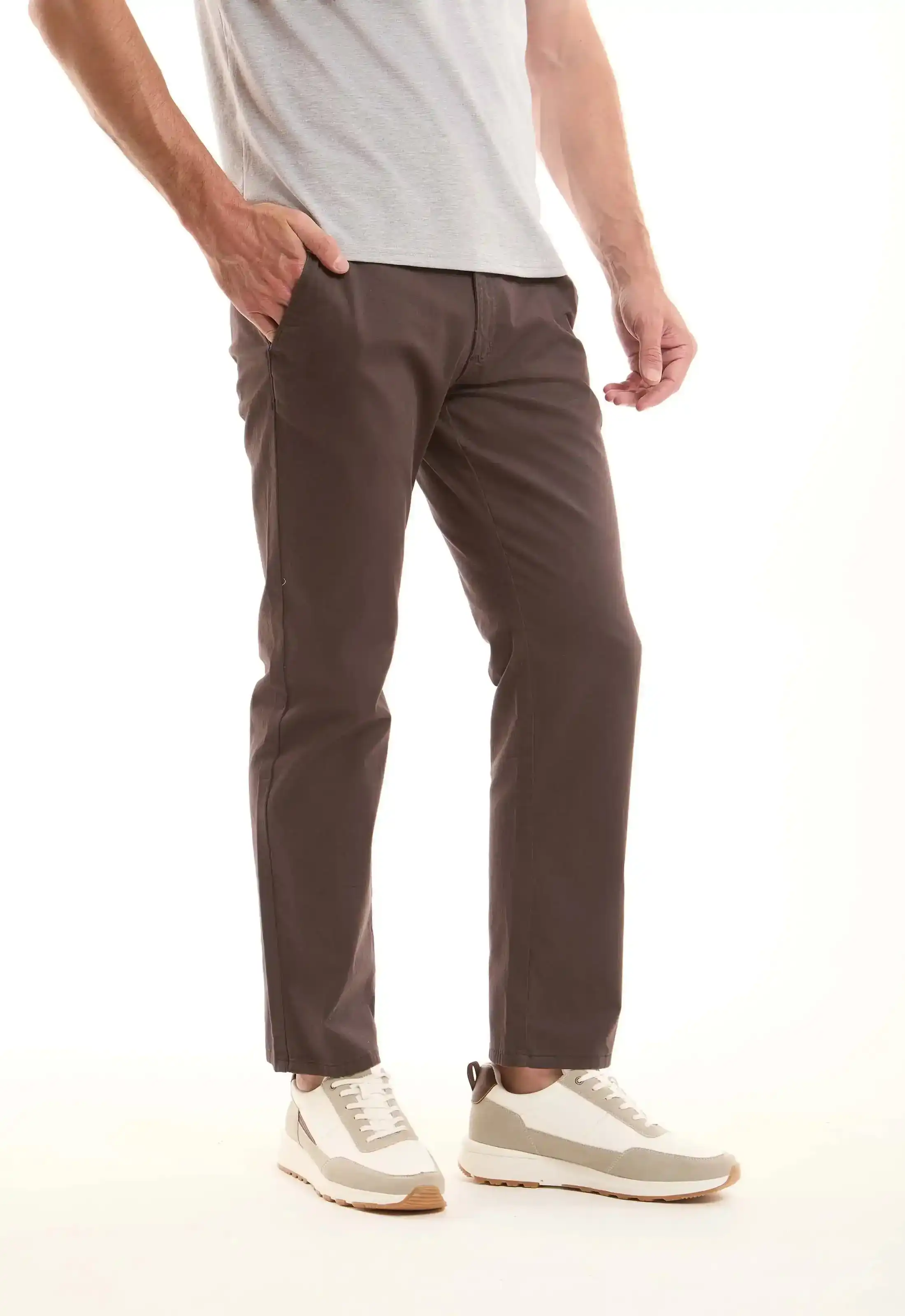 Tapered Cotton Pants - Image 8