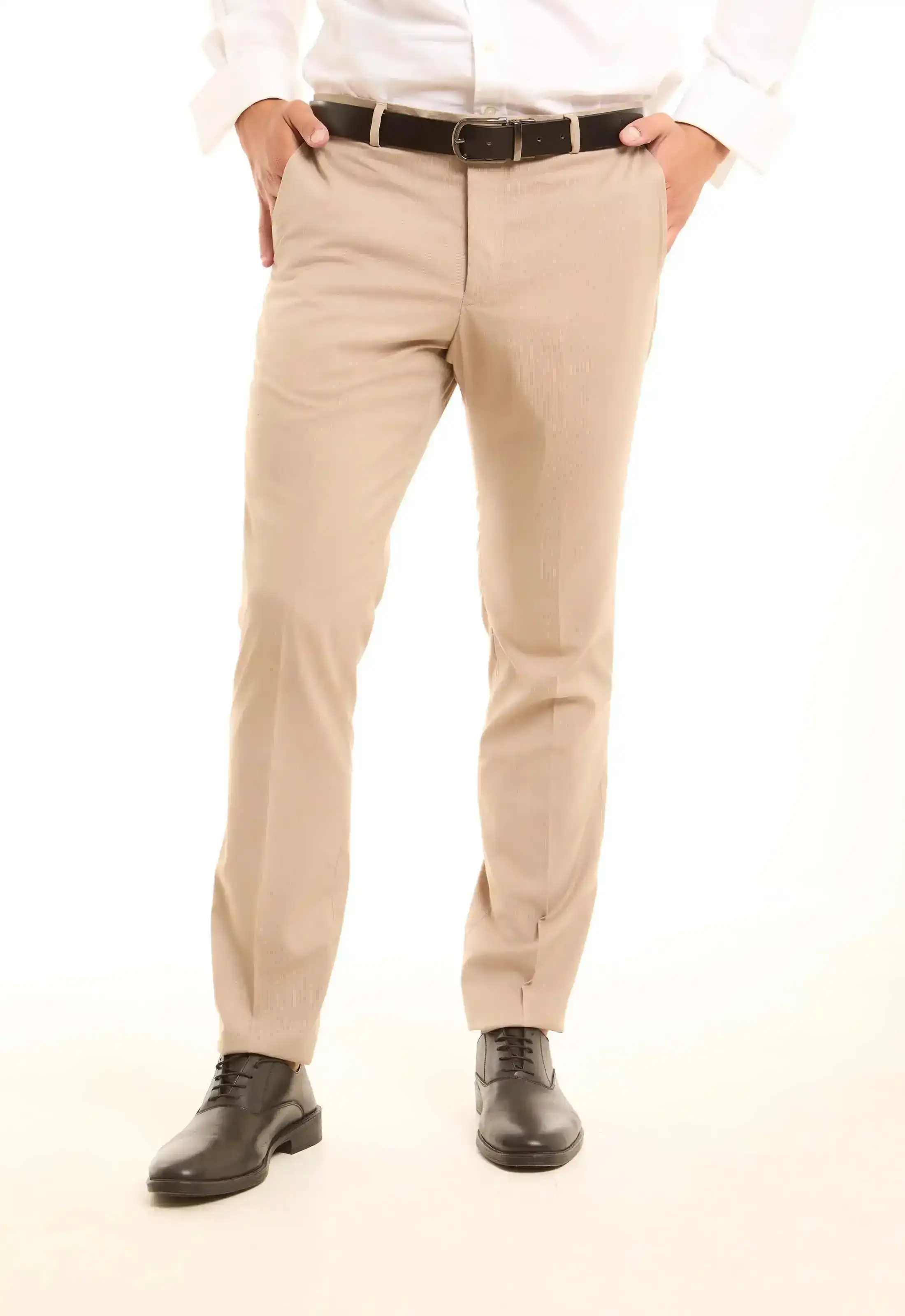 Tailored Solid Pattern Suit Pants - Image 6