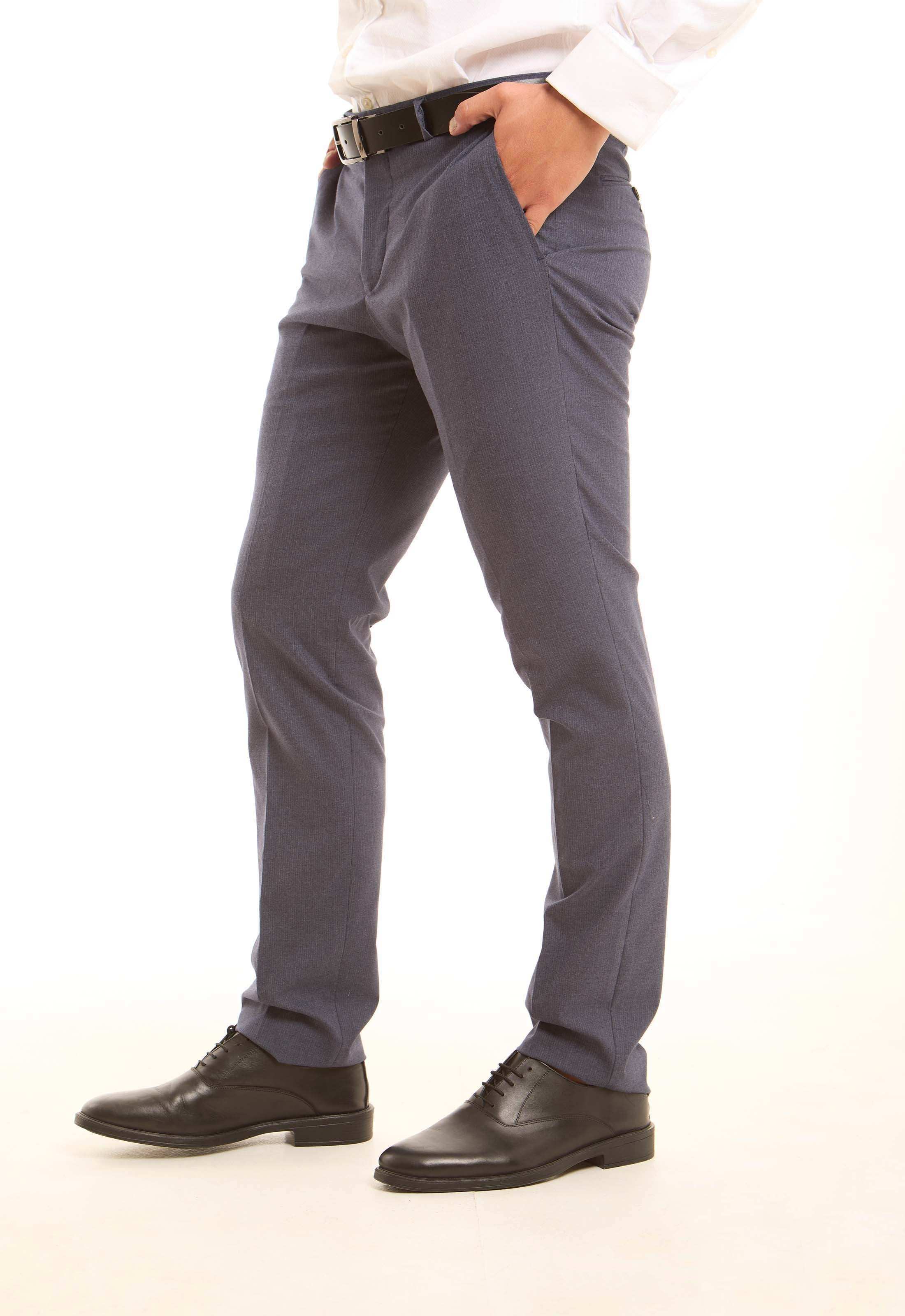 Refined Slim Viscose-Blend Suit Pants - Image 9