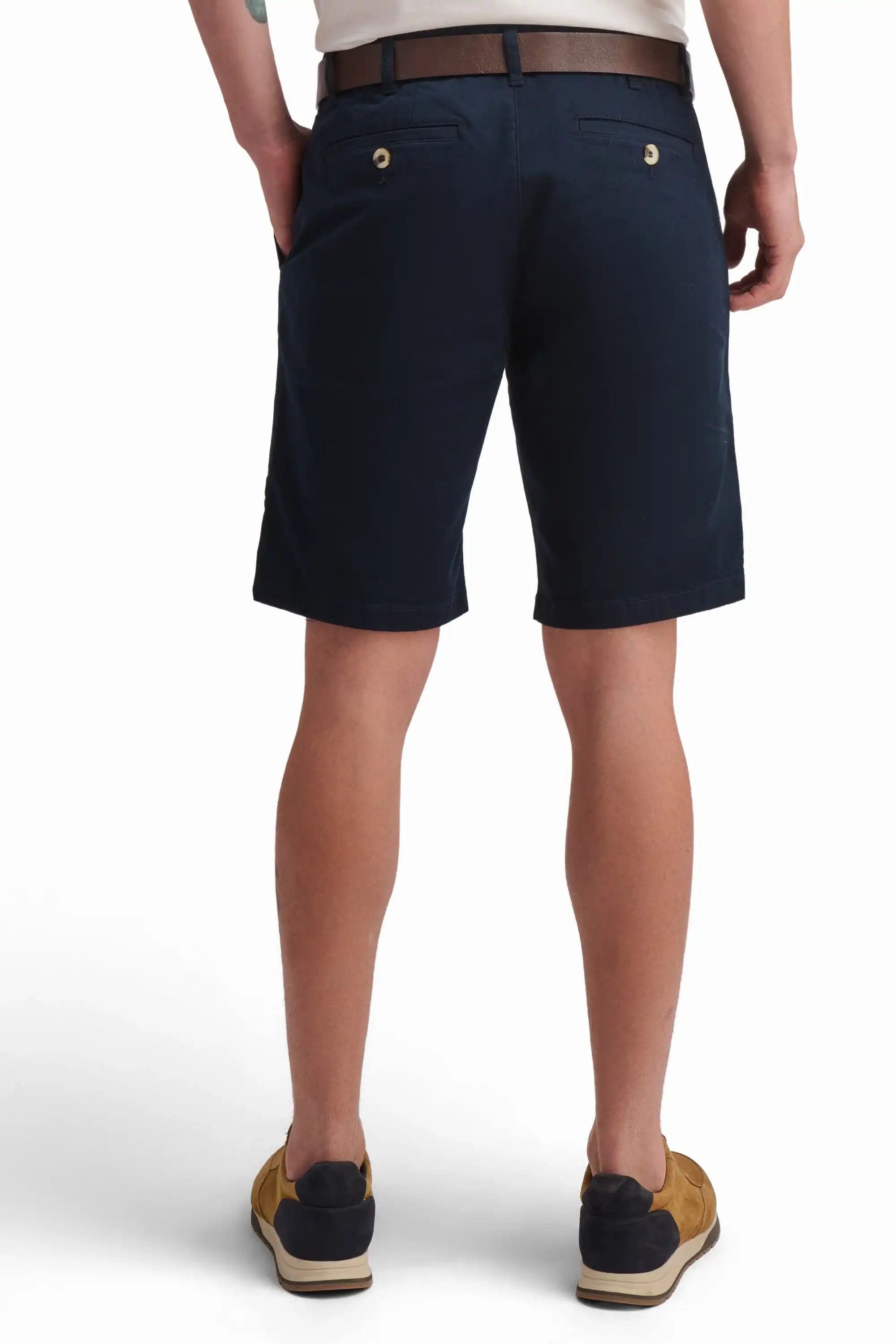 Navy Cotton Shorts - Image 3