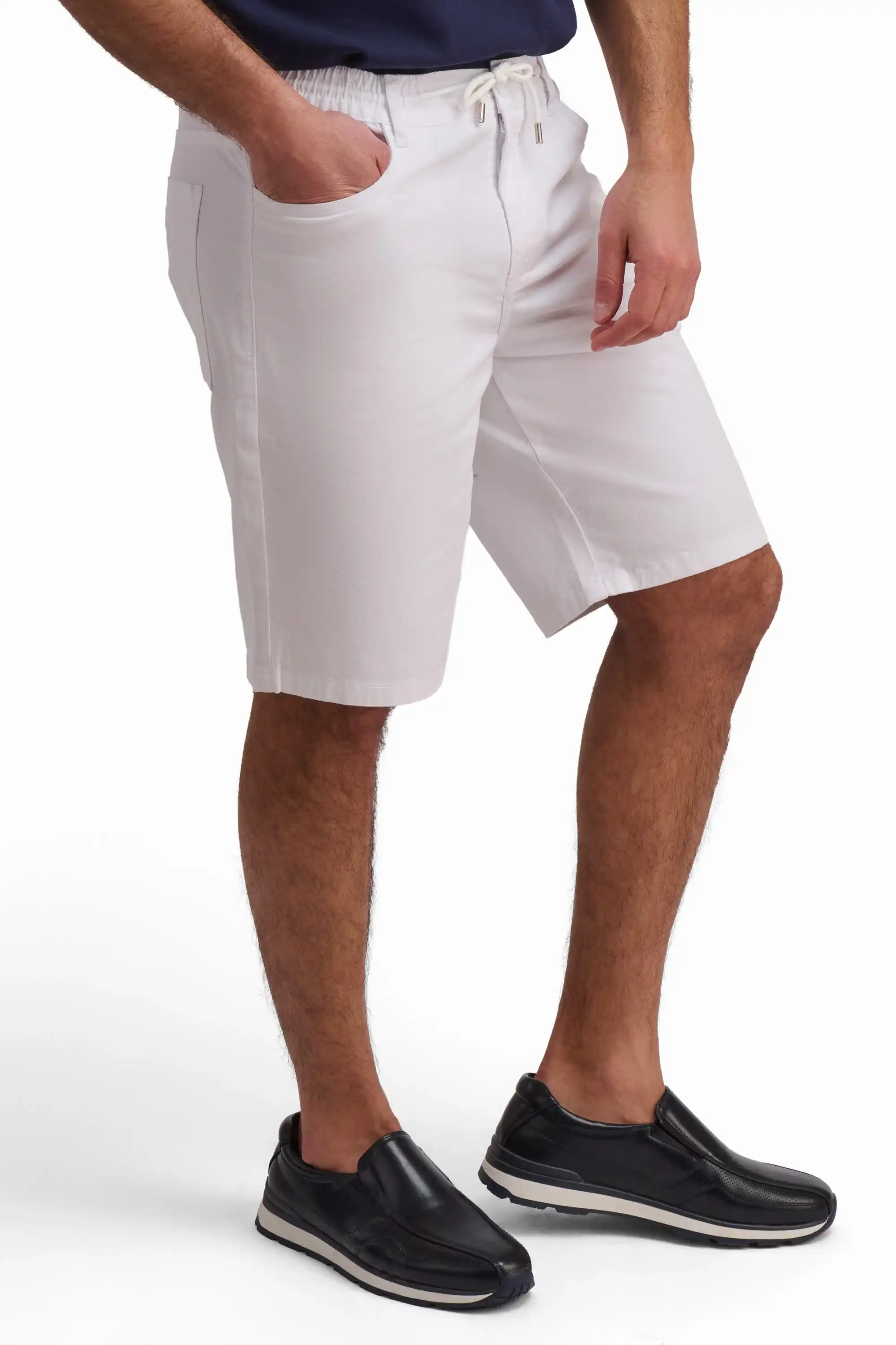 White Casual Shorts - Image 3