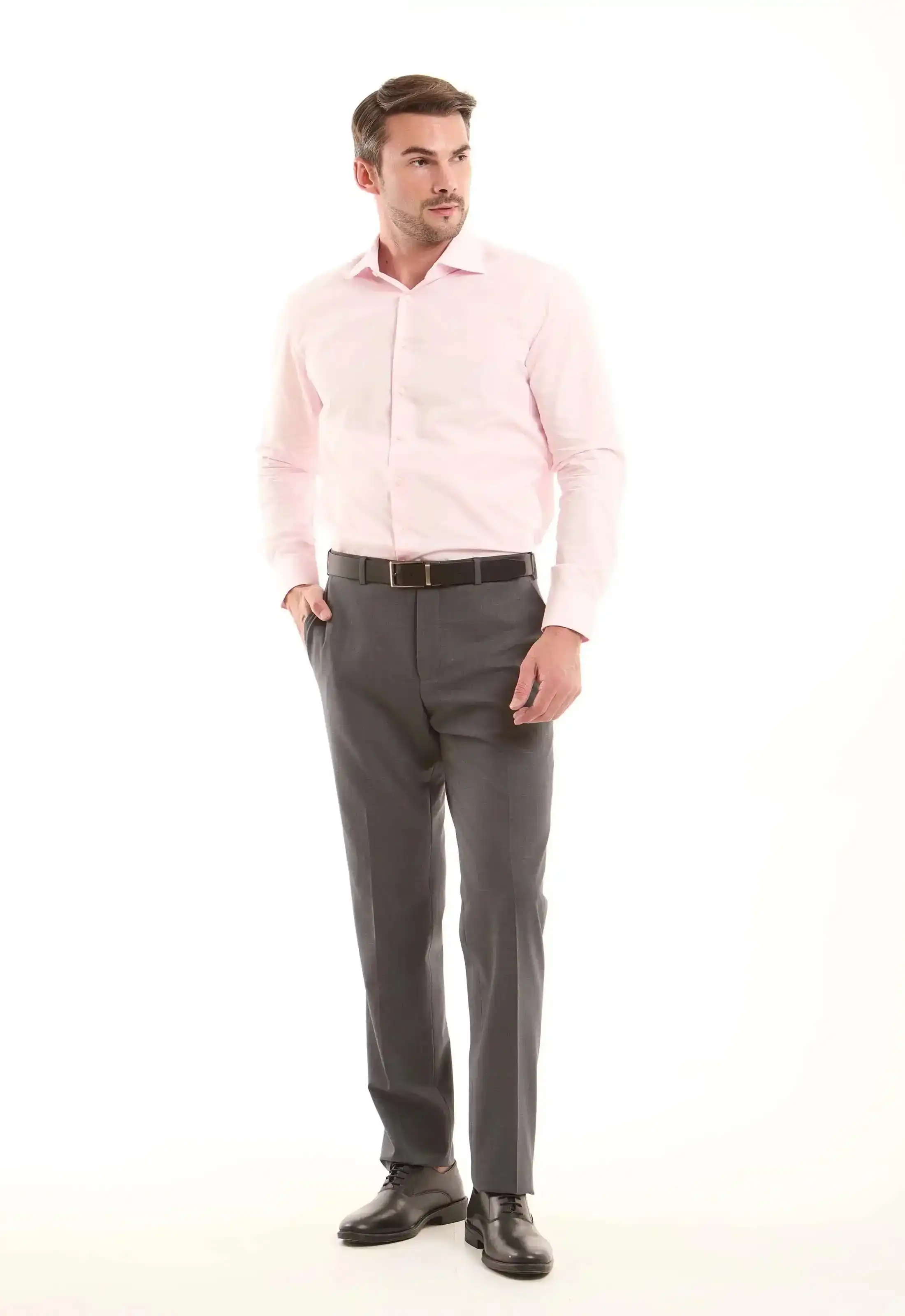 Light Pink Cotton Buttoned Shirt - Image 4
