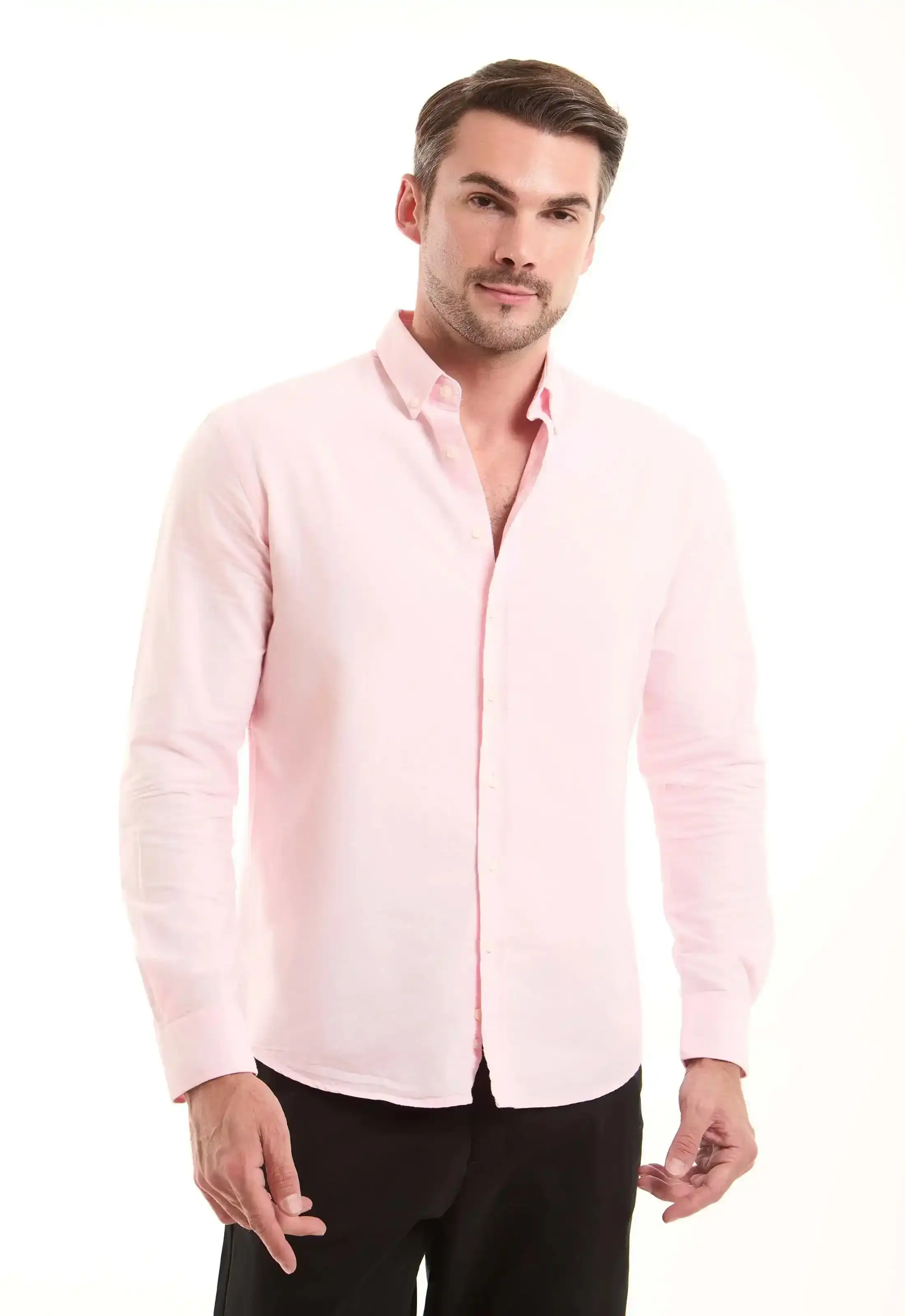 Light Pink Cotton Oxford Shirt