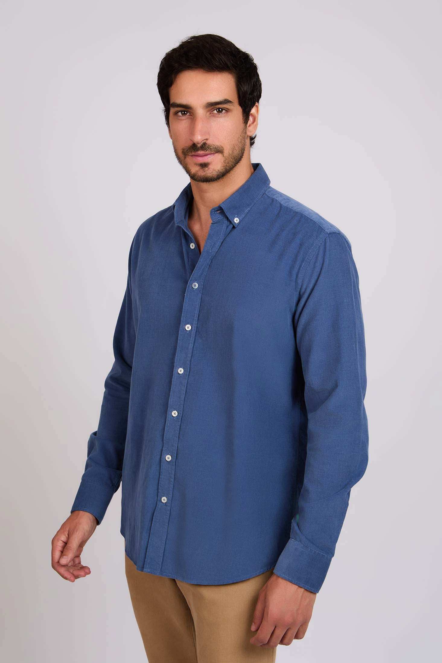 Men Regular Fit Shirt Blue - Image 3
