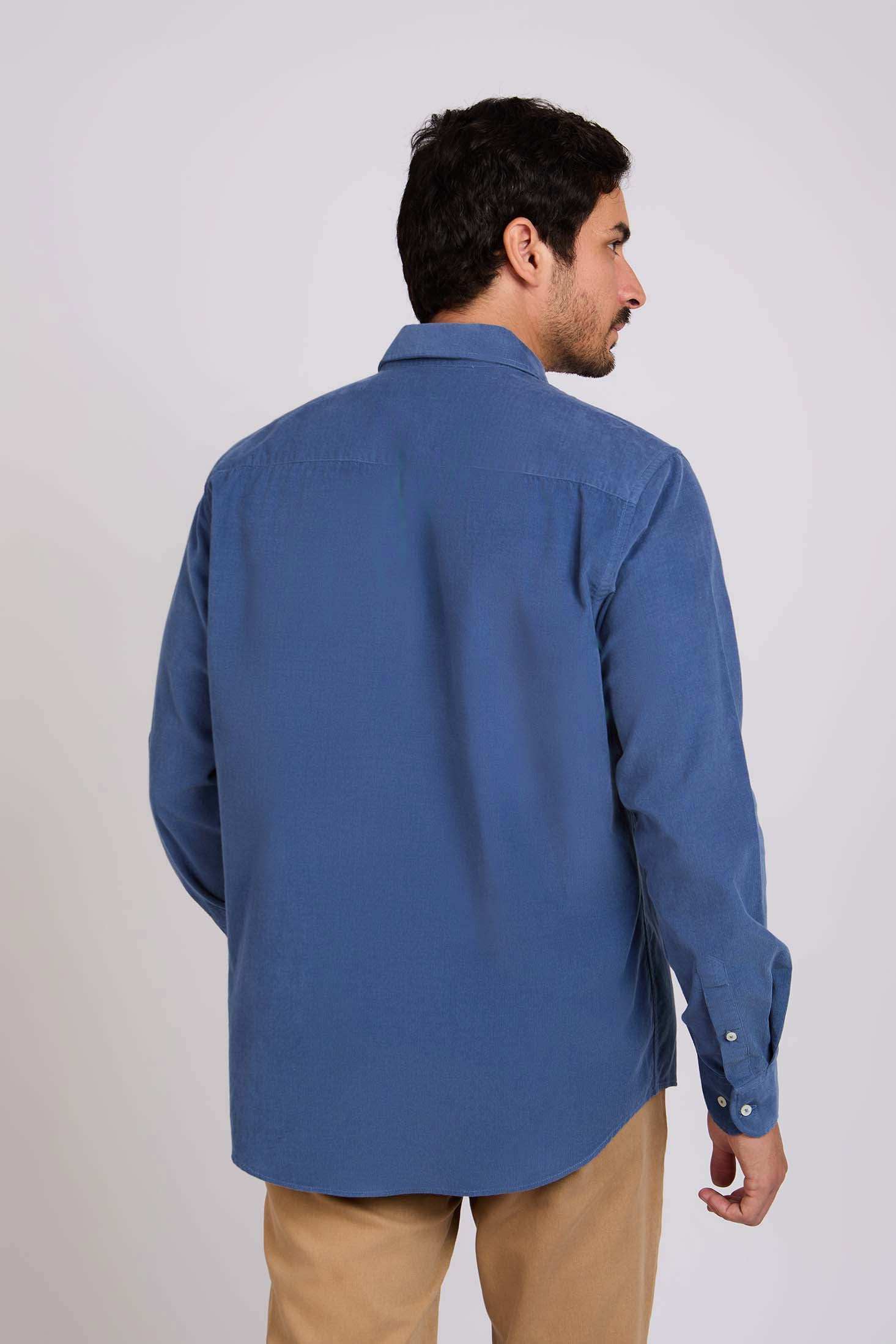 Men Regular Fit Shirt Blue - Image 4