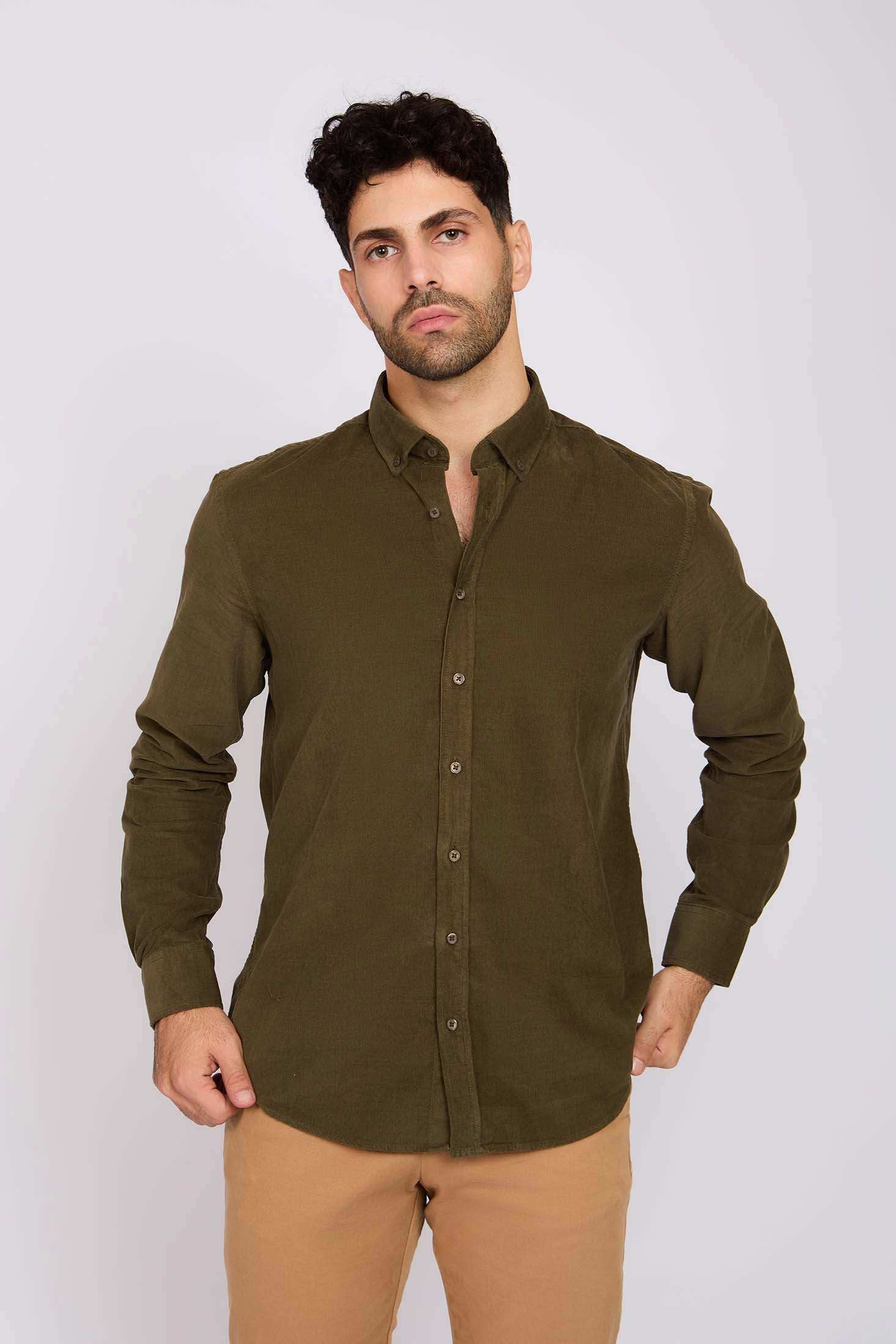 Men Regular Fit Shirt Green - Image 2