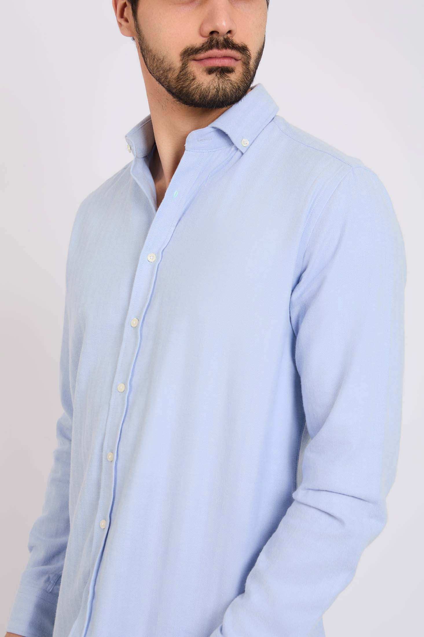 Men Regular Fit Shirt Blue - Image 4