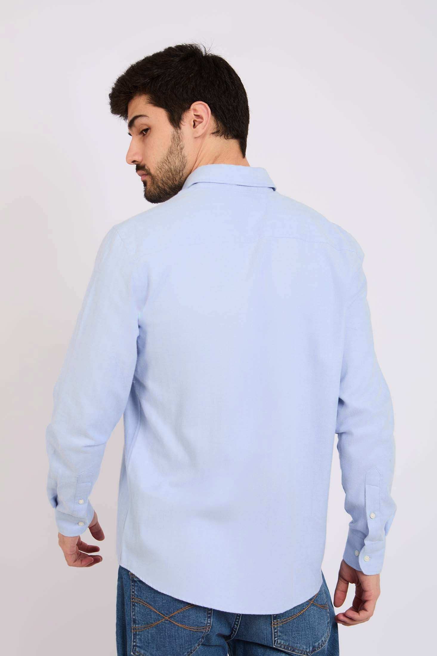 Men Regular Fit Shirt Blue - Image 5