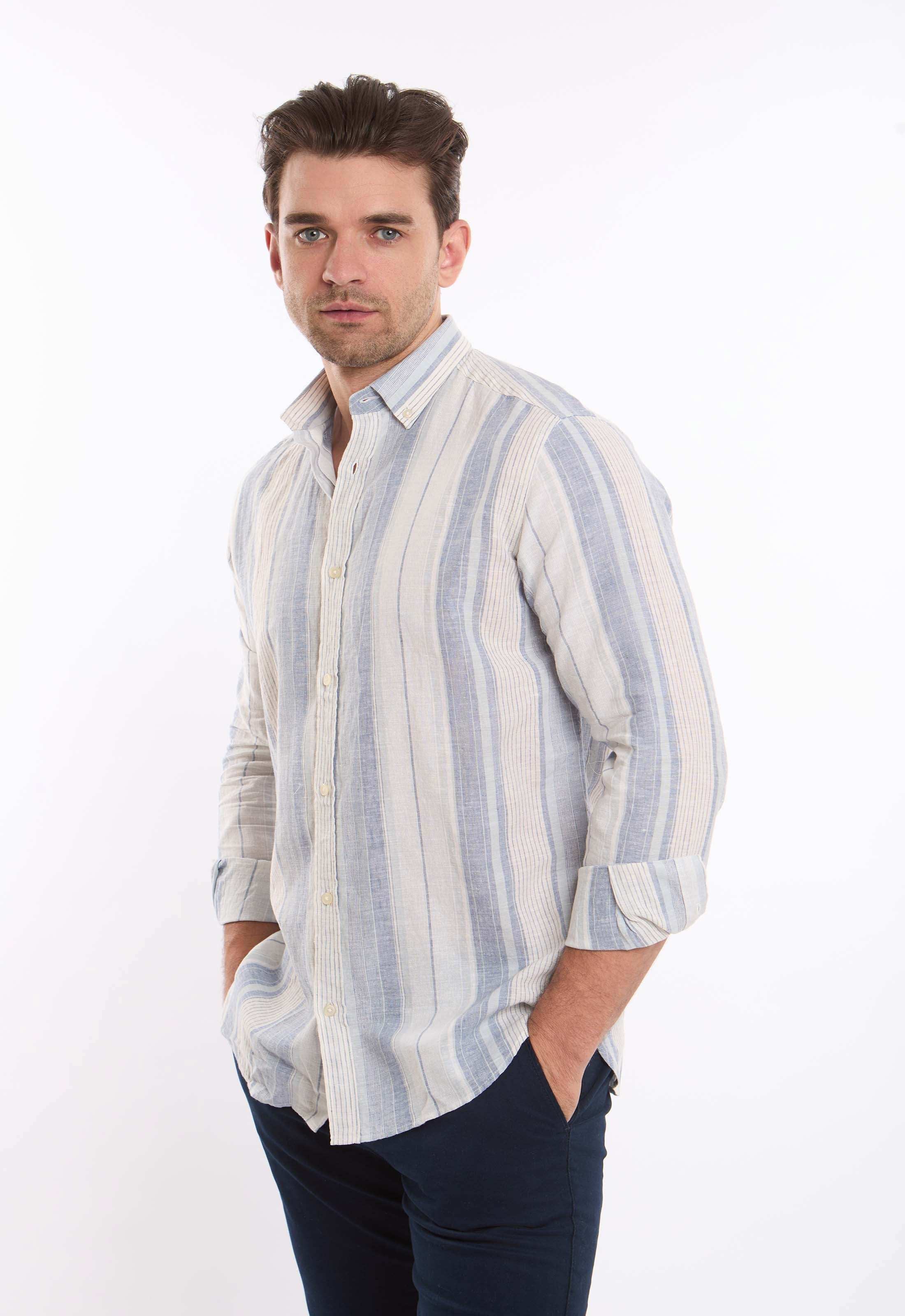 Striped Long Sleeves Comfy Casual Shirt - Image 2