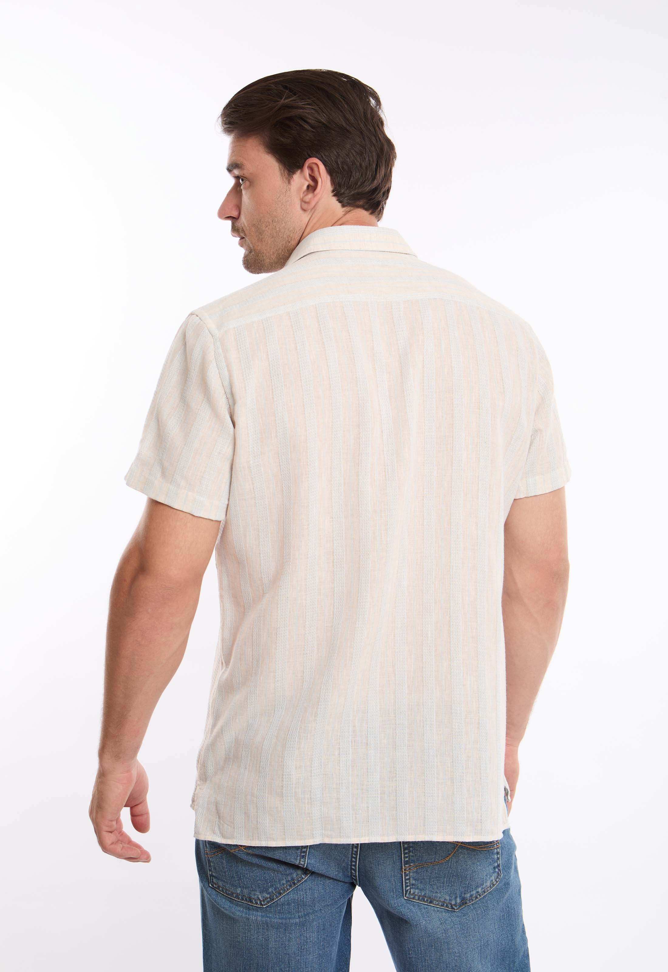 Short Sleeves Striped Shirt with Front Pocket - Image 4
