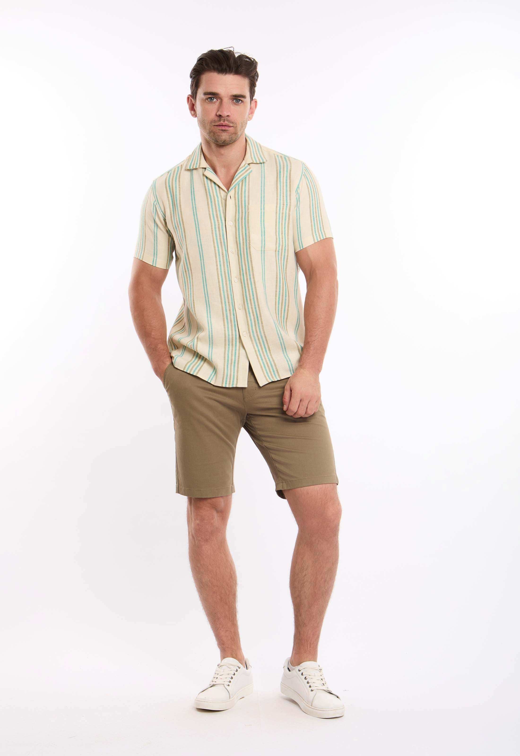 Textured Stripes Casual Summer Shirt - Image 4