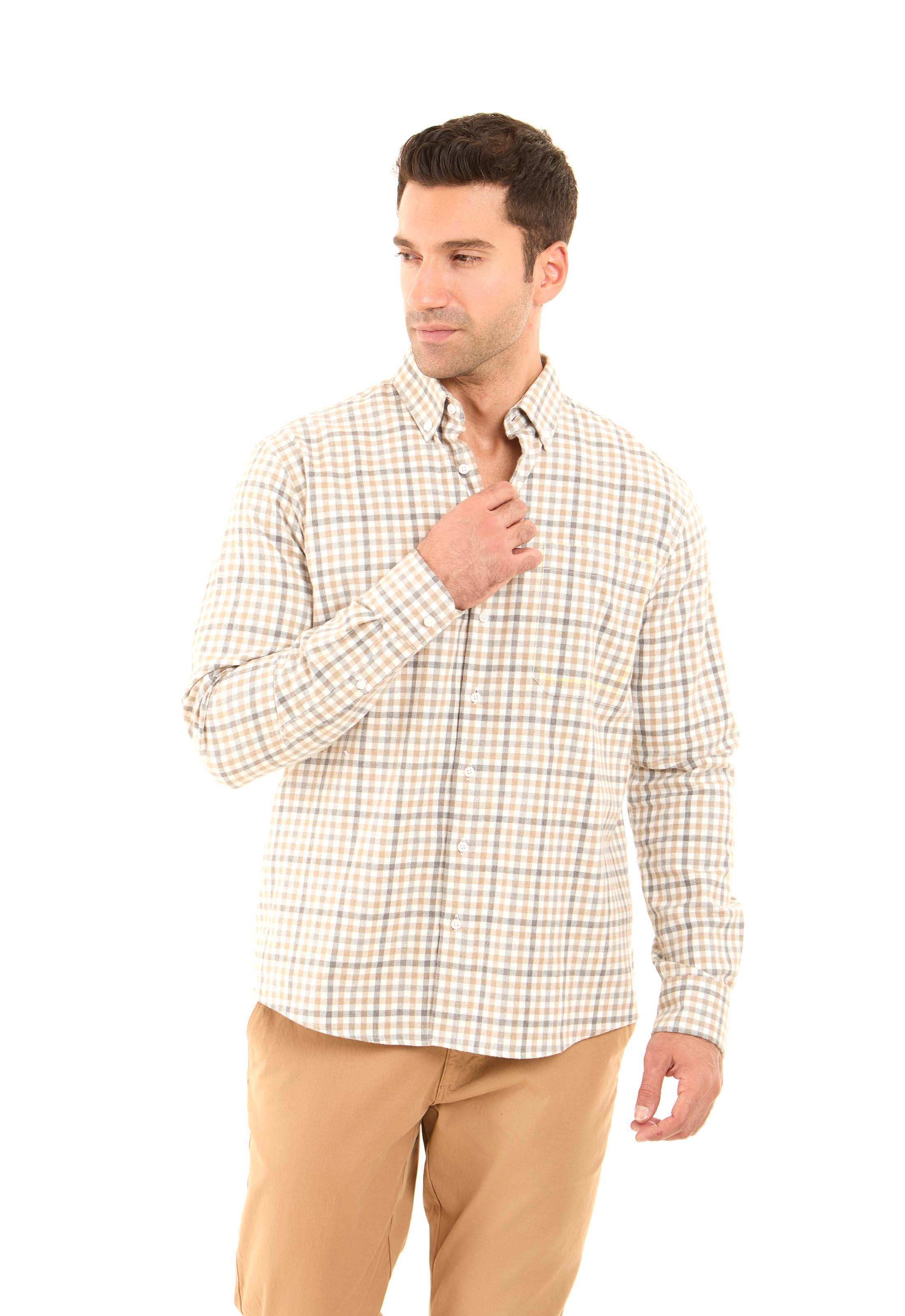 Classic Collar Plaids Casual Shirt - Image 5