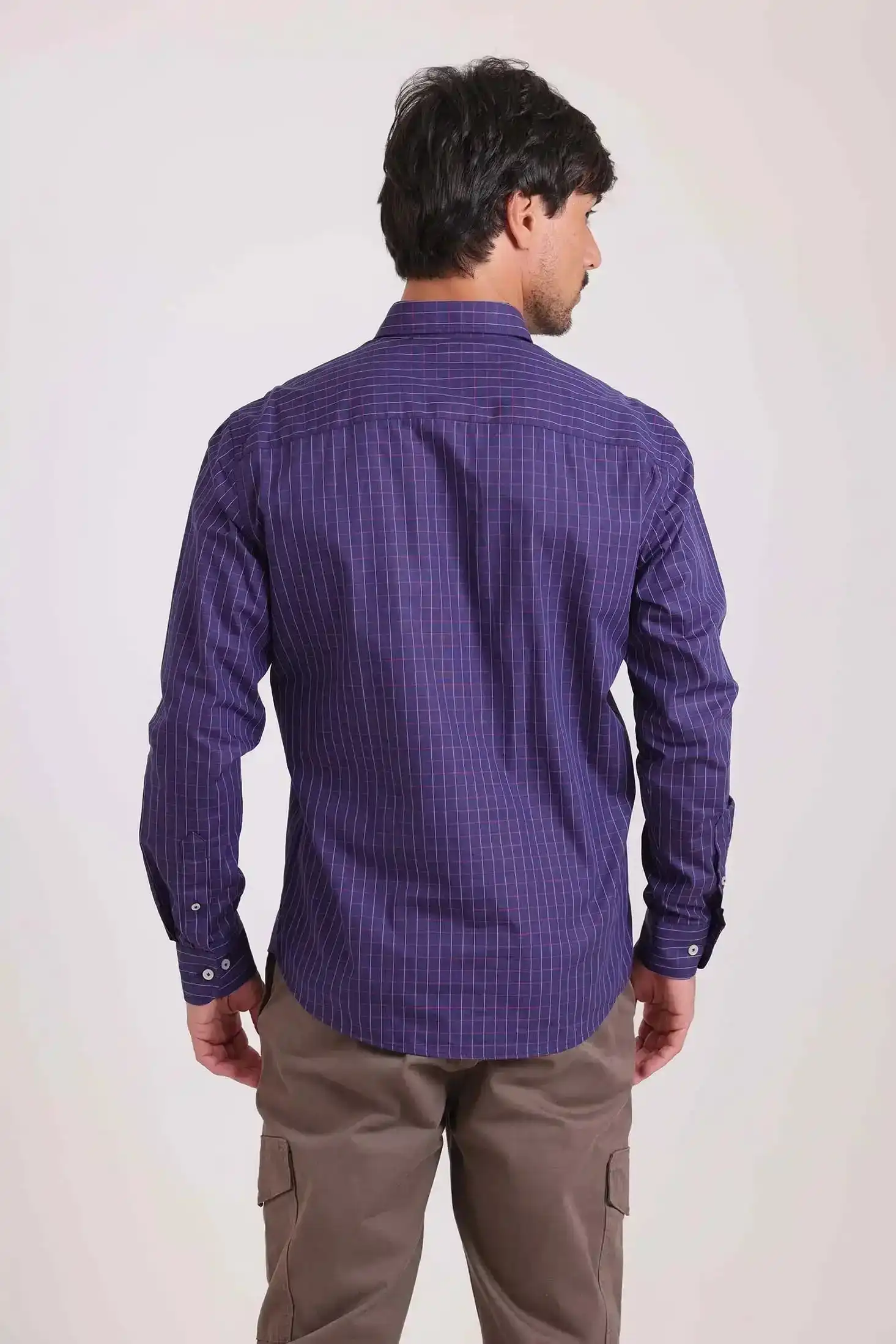 Long Sleeves Checkered Buttoned Shirt - Image 3