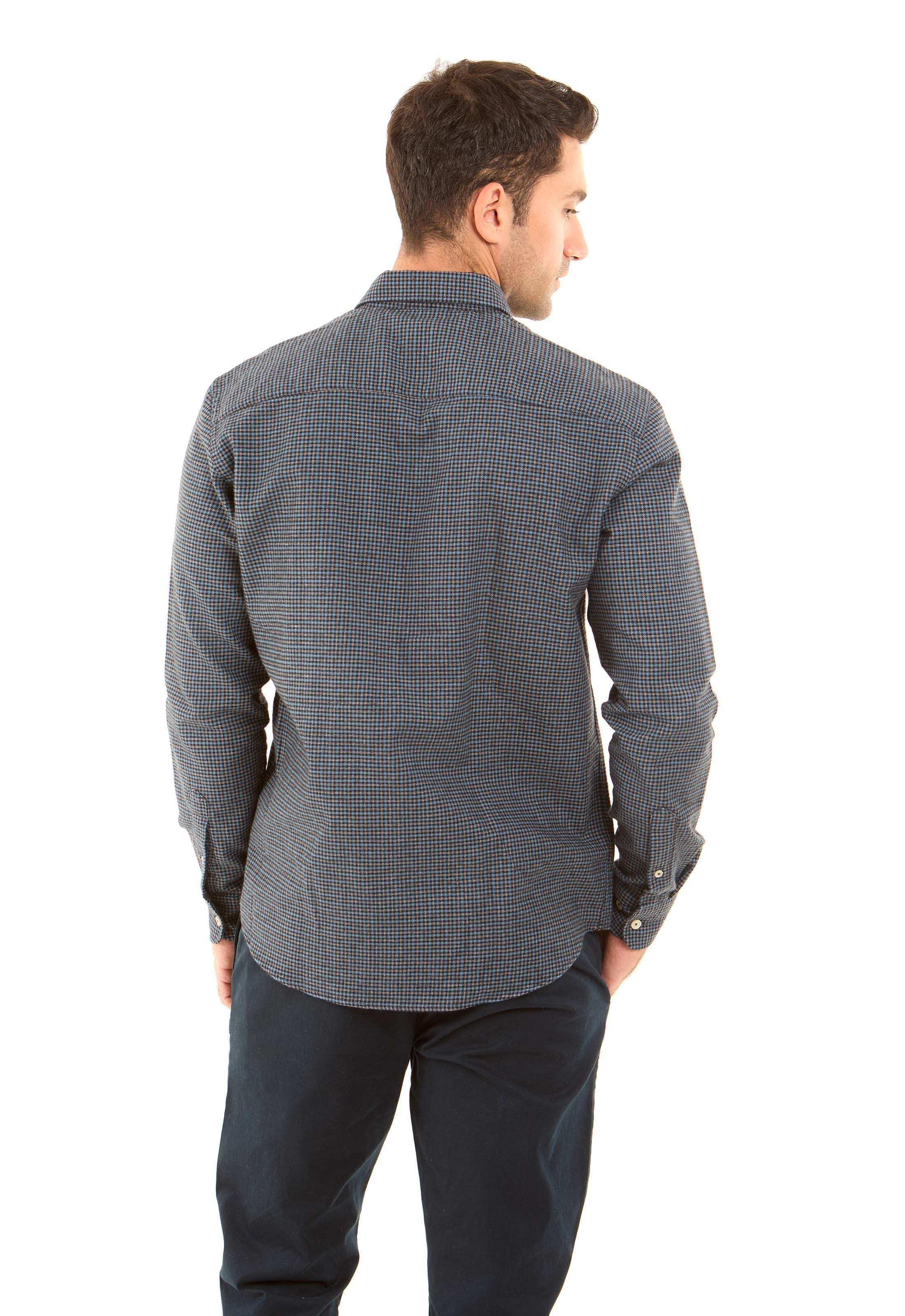 Micro Check Long Sleeves Shirt - Image 4