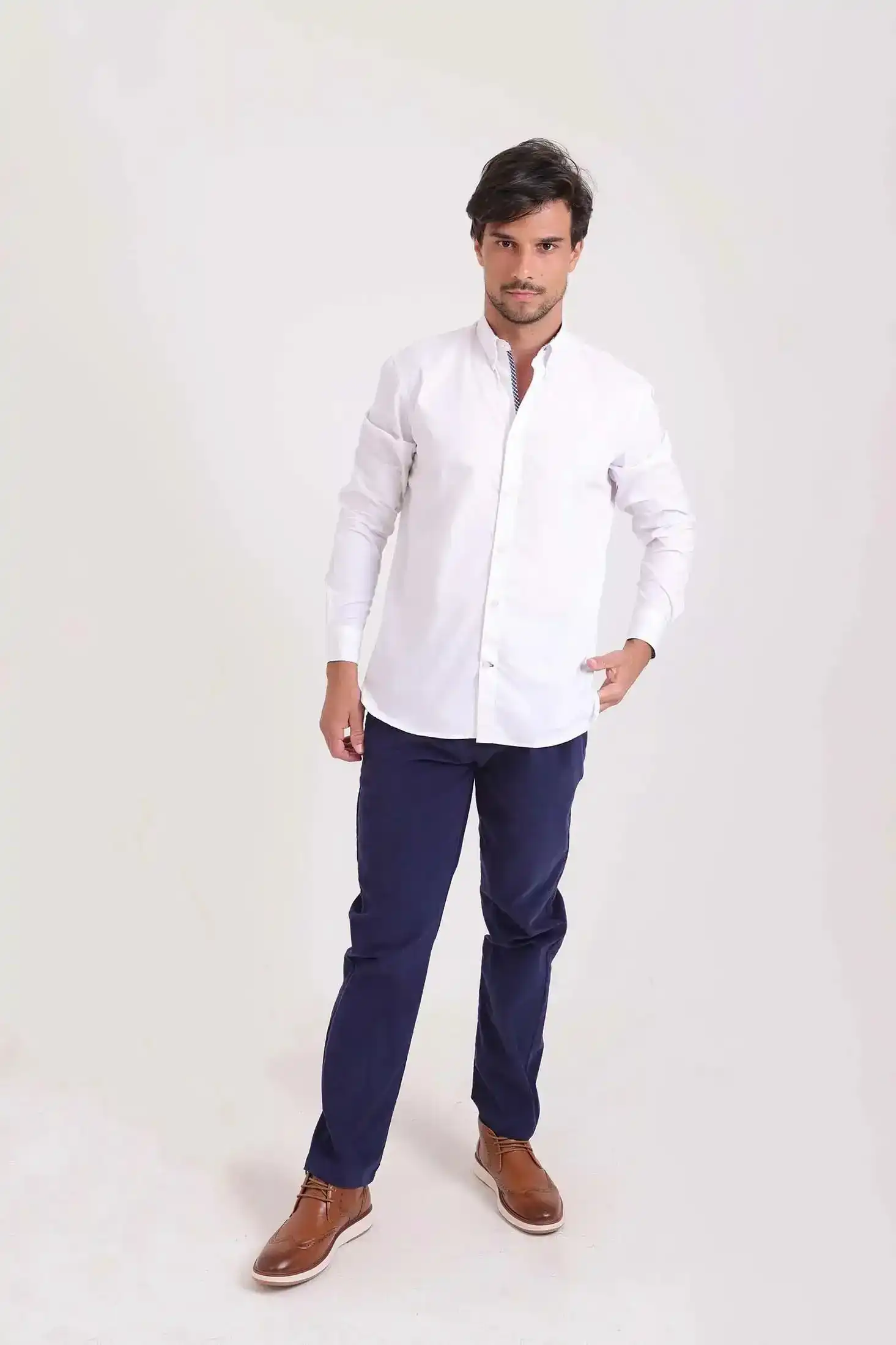 Solid Buttons Down Classic Shirt
