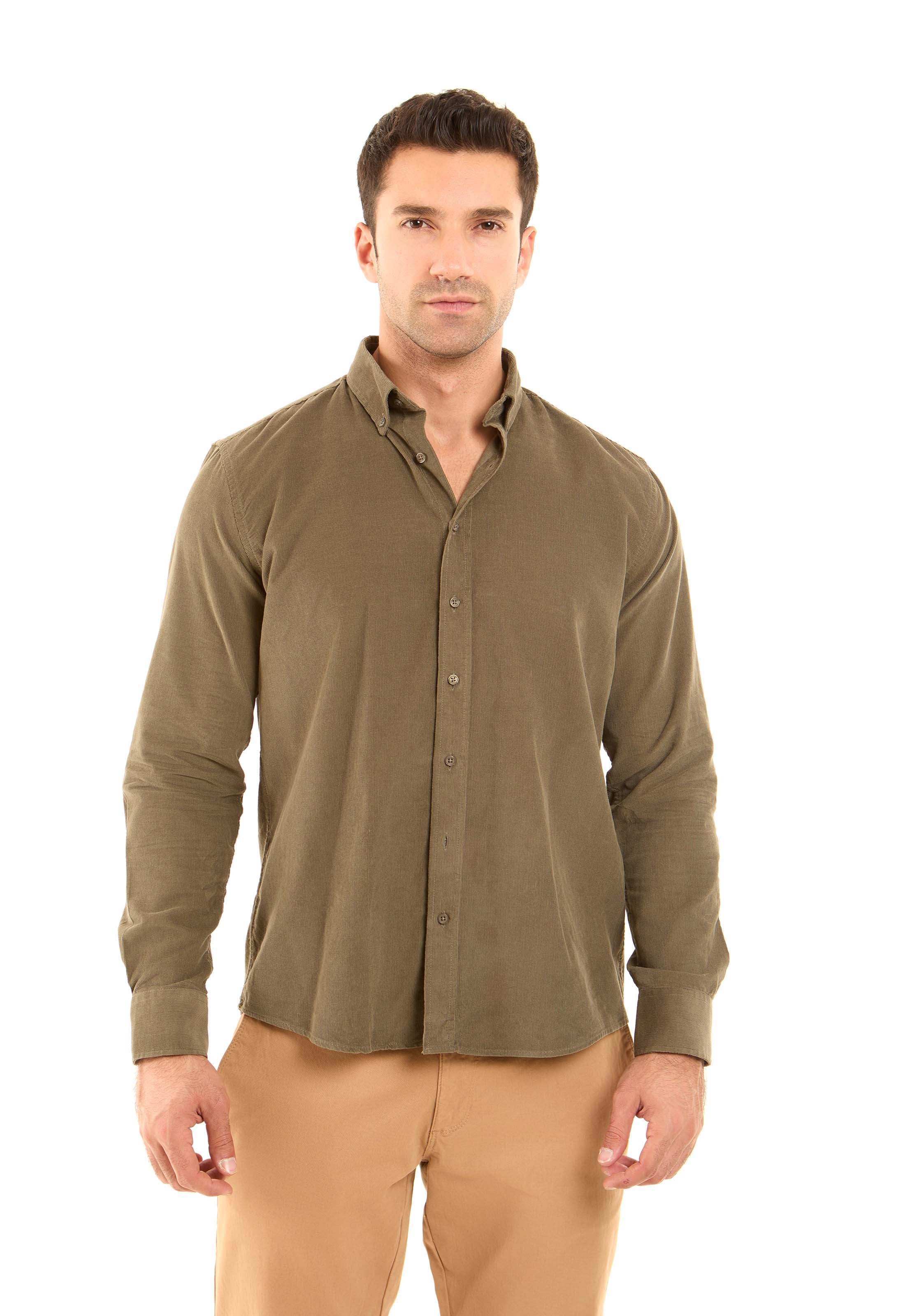Regular Fit Ribbed Casual Shirt - Image 4