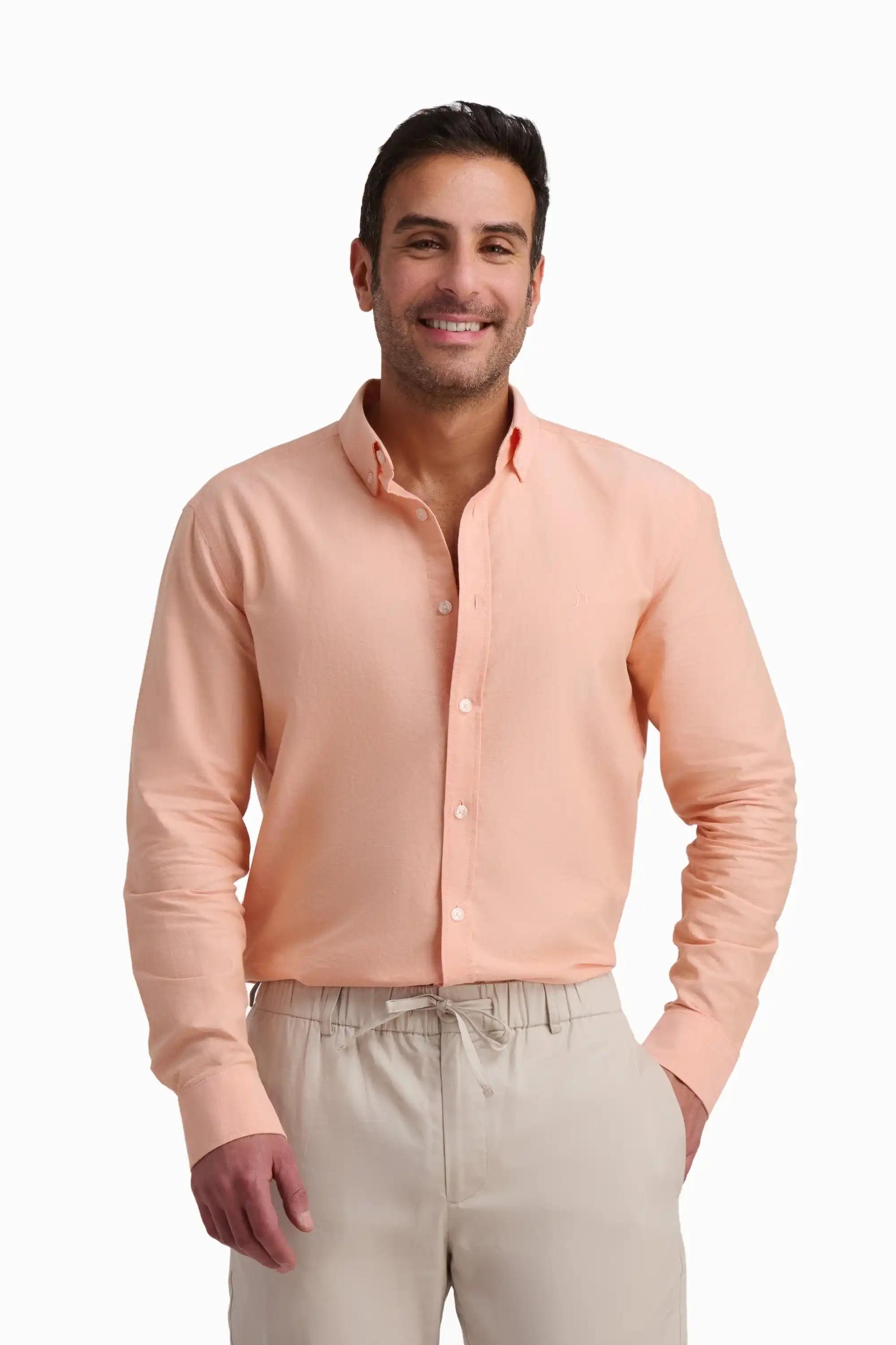 Peach Tone Cotton Shirt - Image 4
