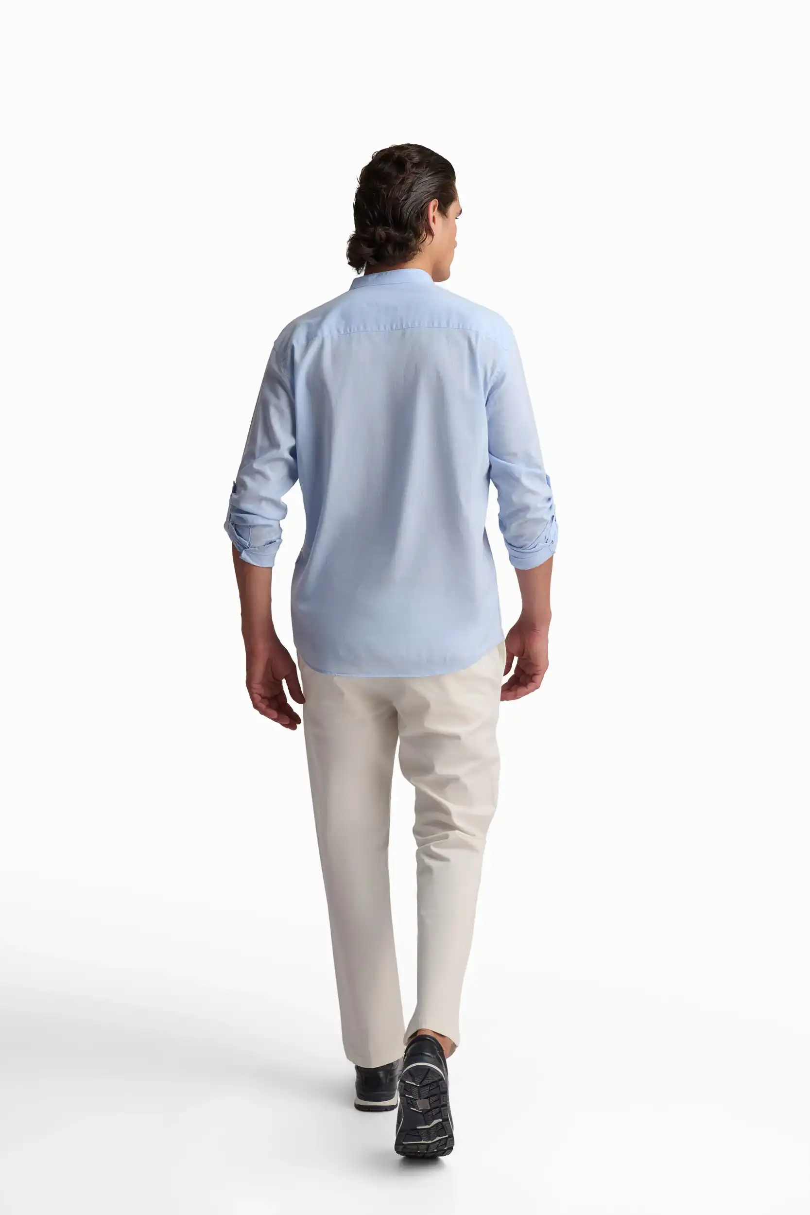 Blue Henley Long-Sleeve Tee - Image 4