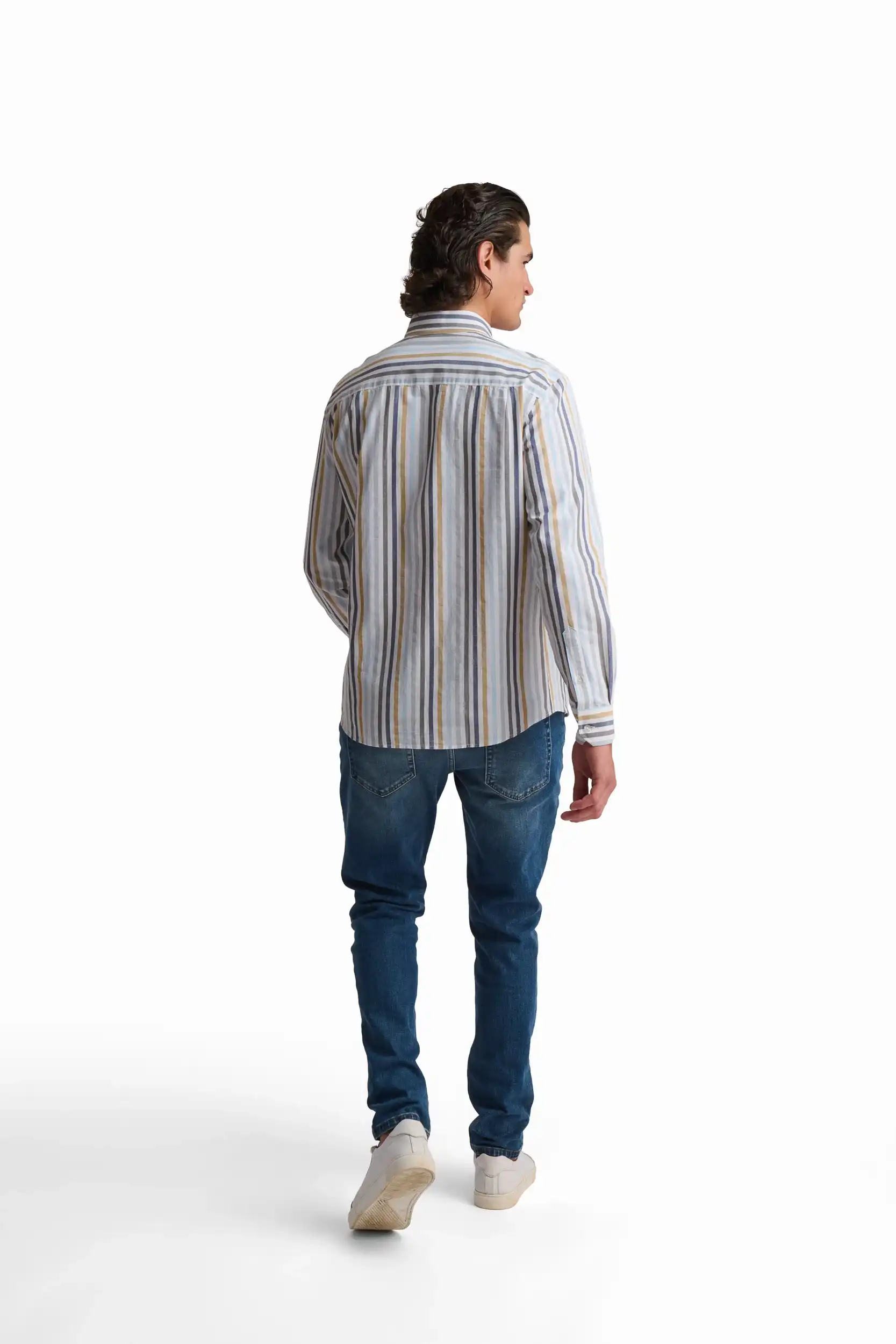 Striped Linen & Cotton Shirt - Image 5
