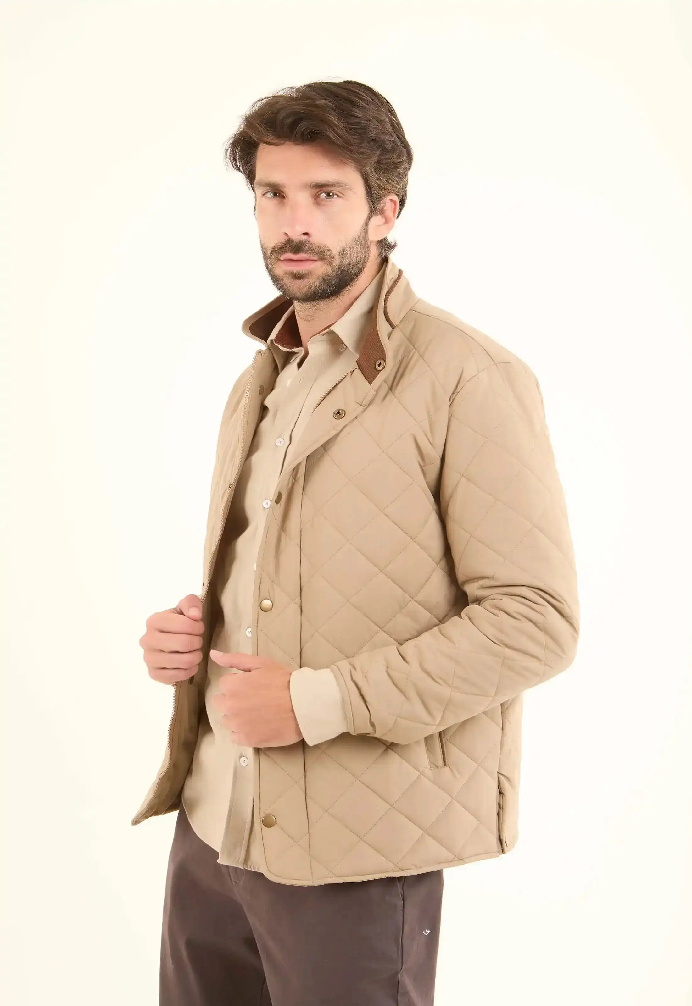 Quilted Stand-Collar Puffer Jacket - Image 3