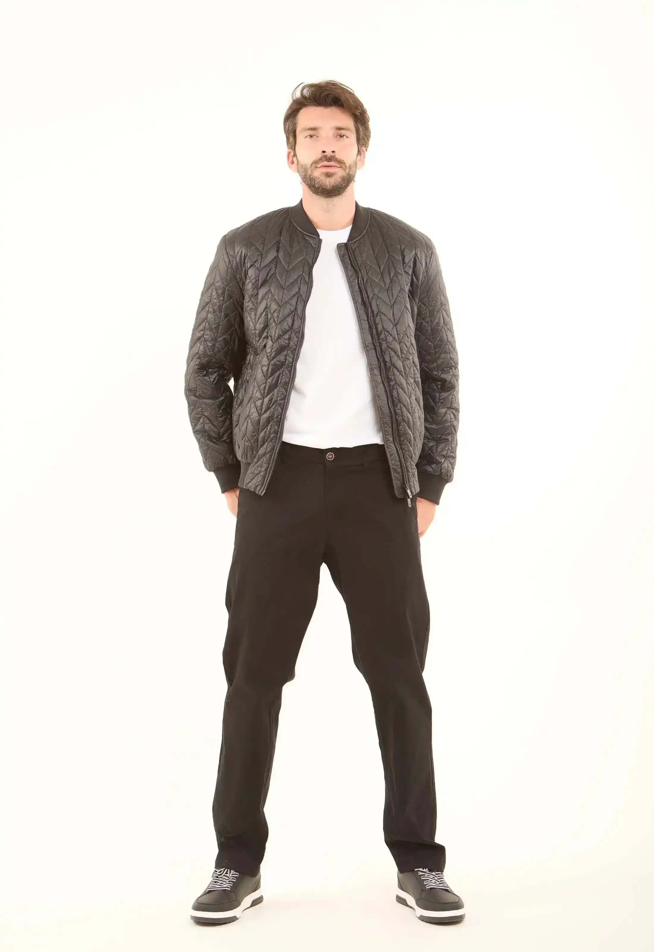 Quilted Nylon Bomber Jacket - Image 6