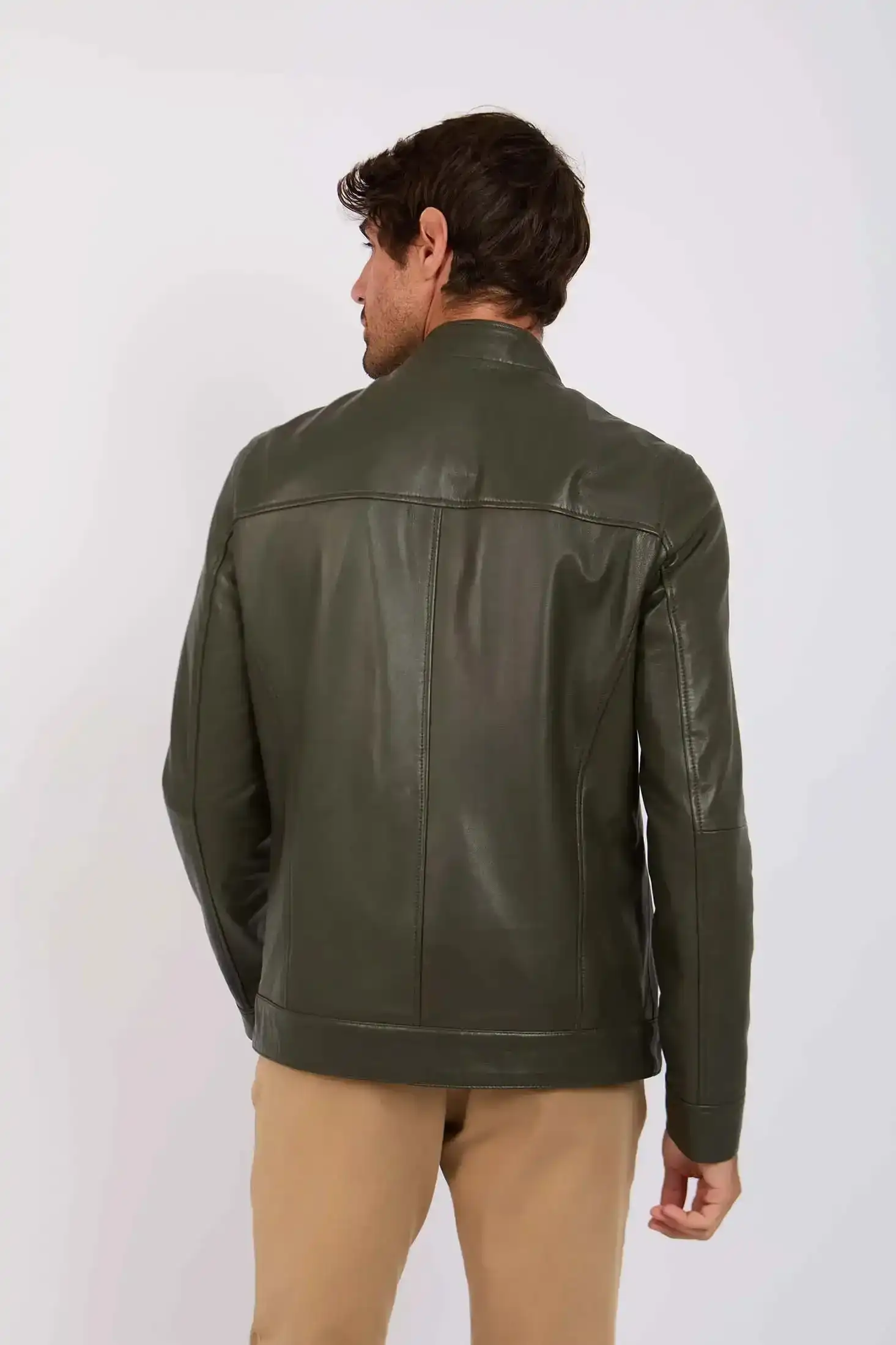 Men Regular Fit Jacket Green - Image 5