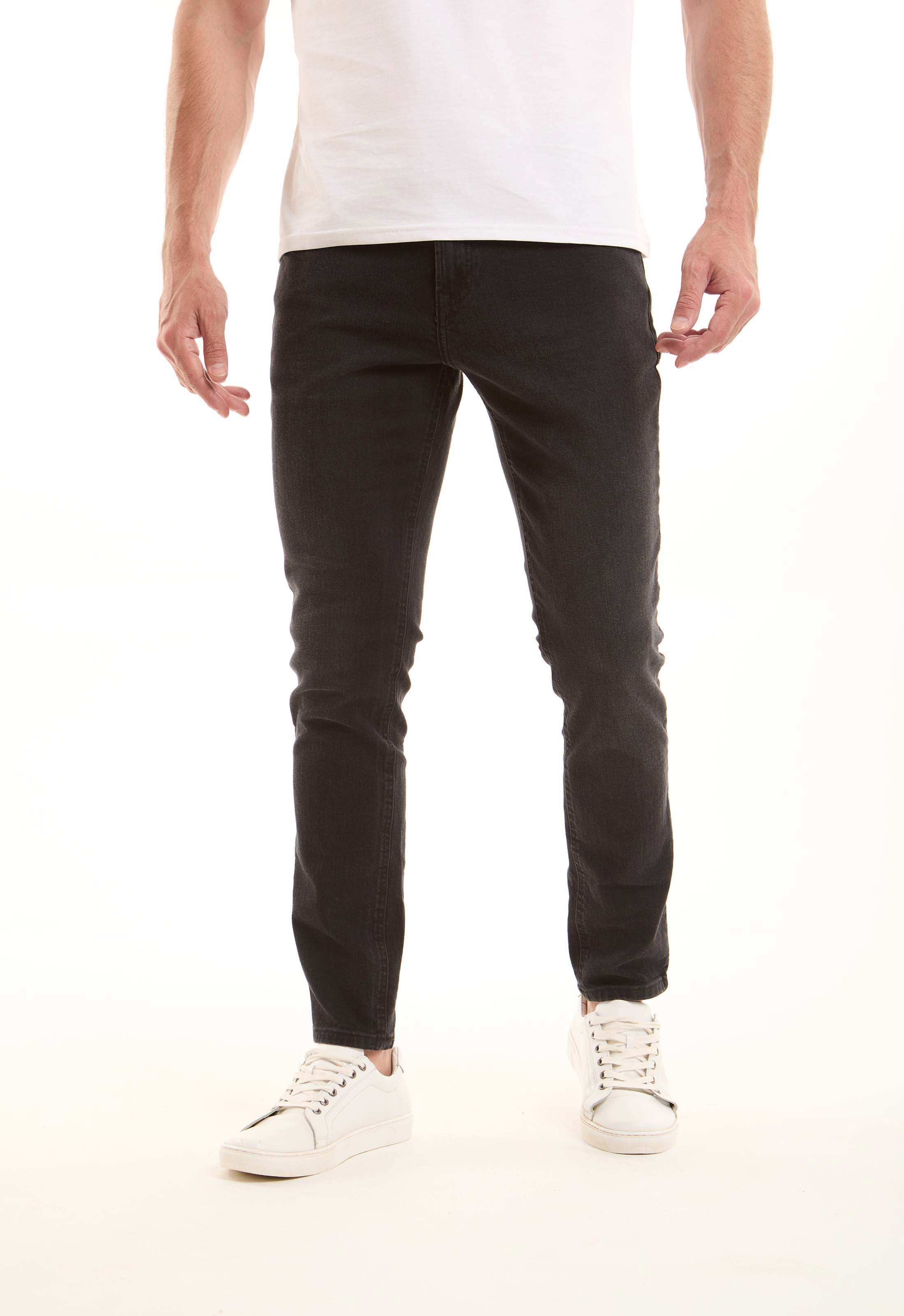 Black Slim-Fit Jeans - Image 2