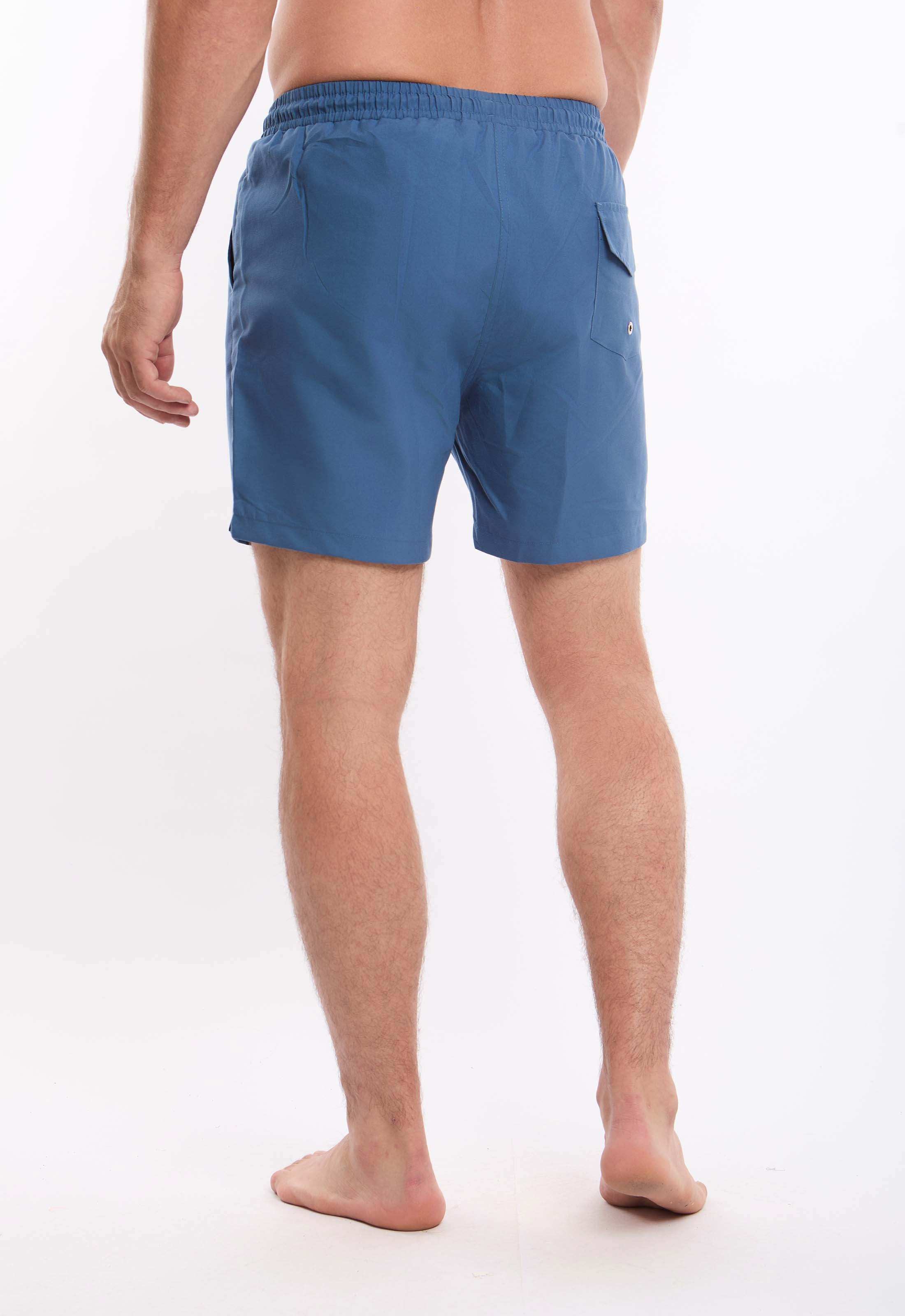 Elastic Waist with Drawstring Swim Shorts - Image 5
