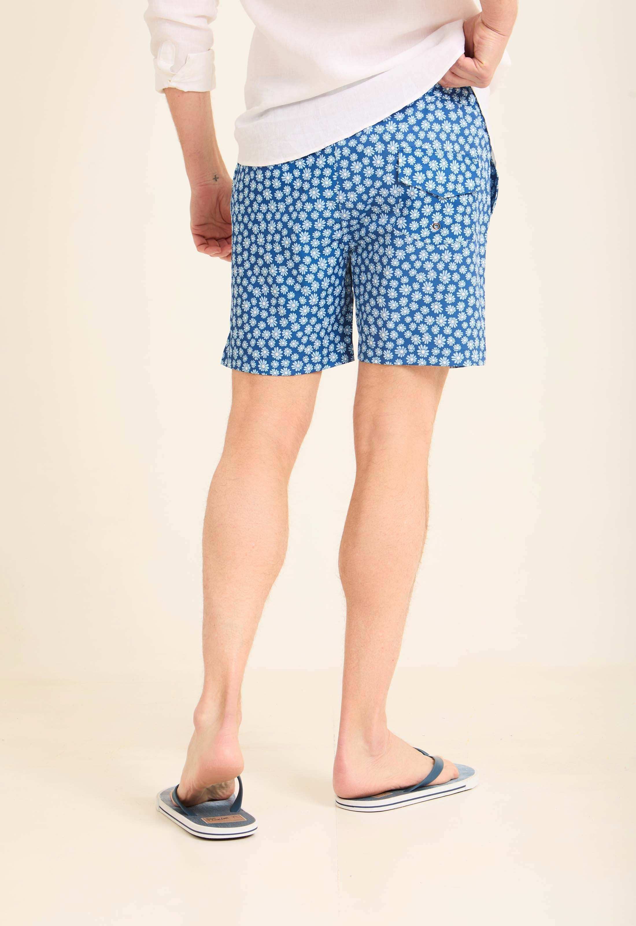 Floral Swim Shorts with Side Pockets - Image 4