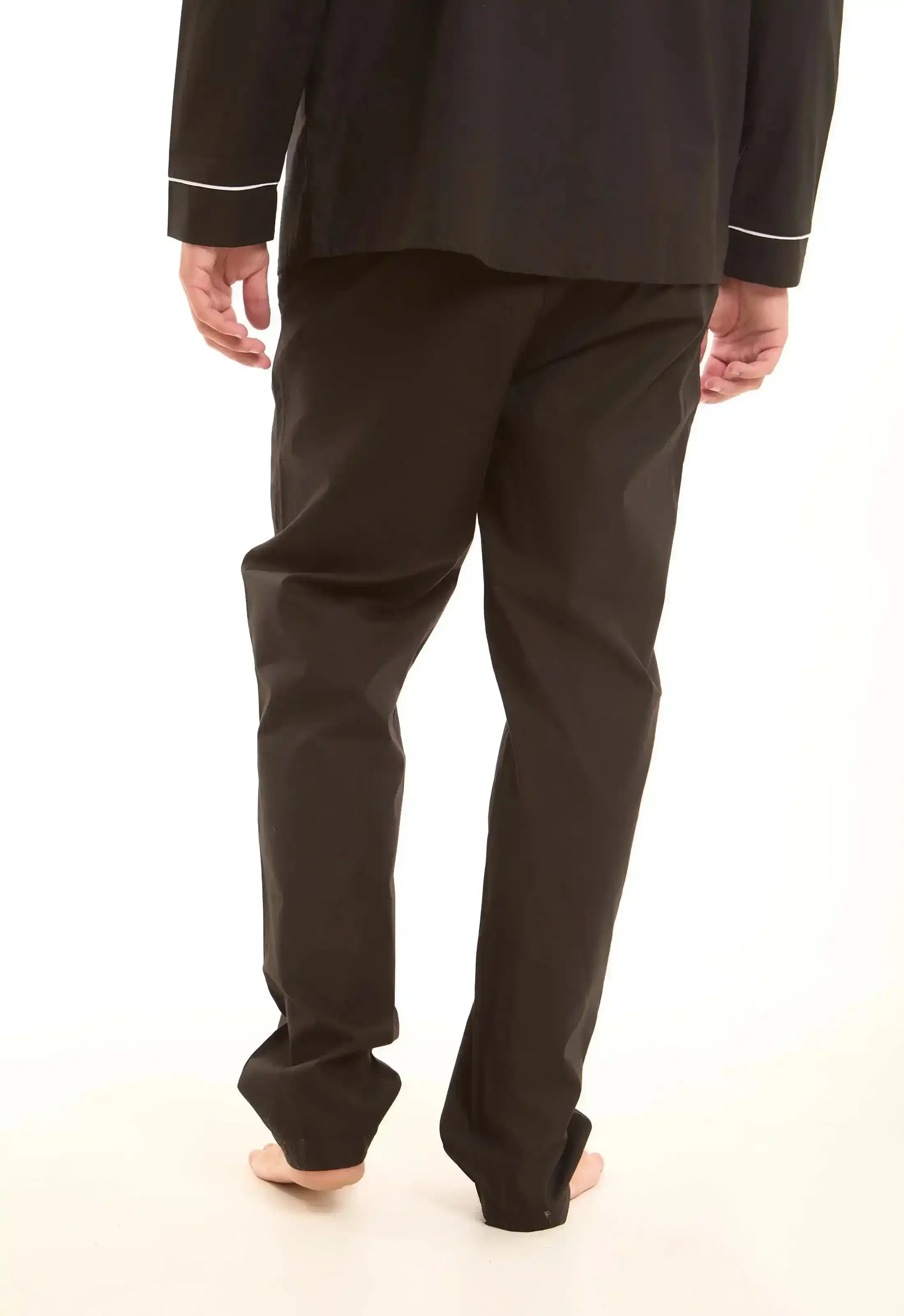 Solid Classic Pajama Set with Pockets - Image 7