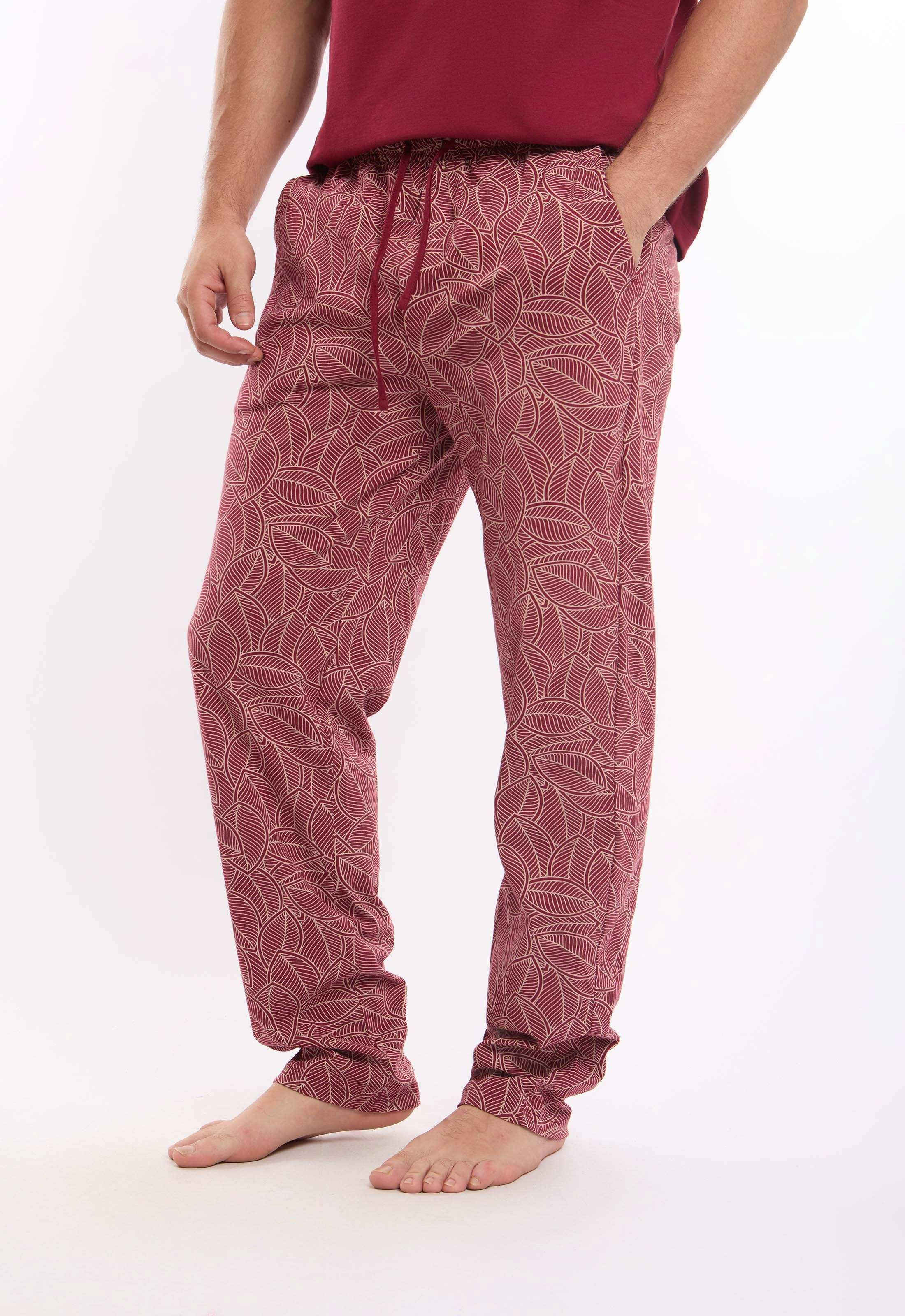 Short Sleeves Tee & Patterned Pants Pajama Set - Image 6