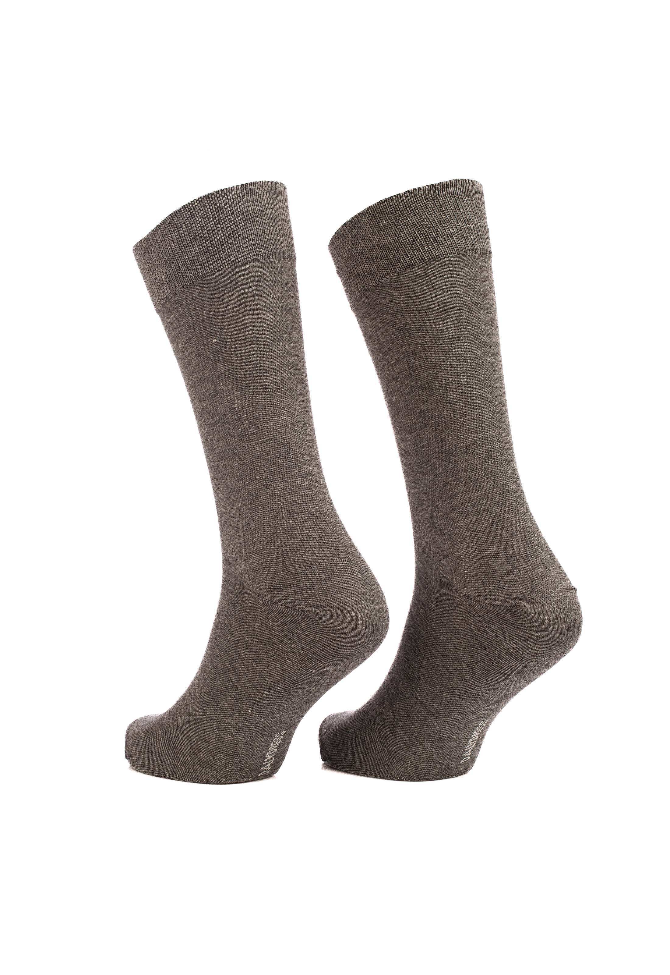 Solid Slip On Cotton Mid-Calf Socks - Image 2