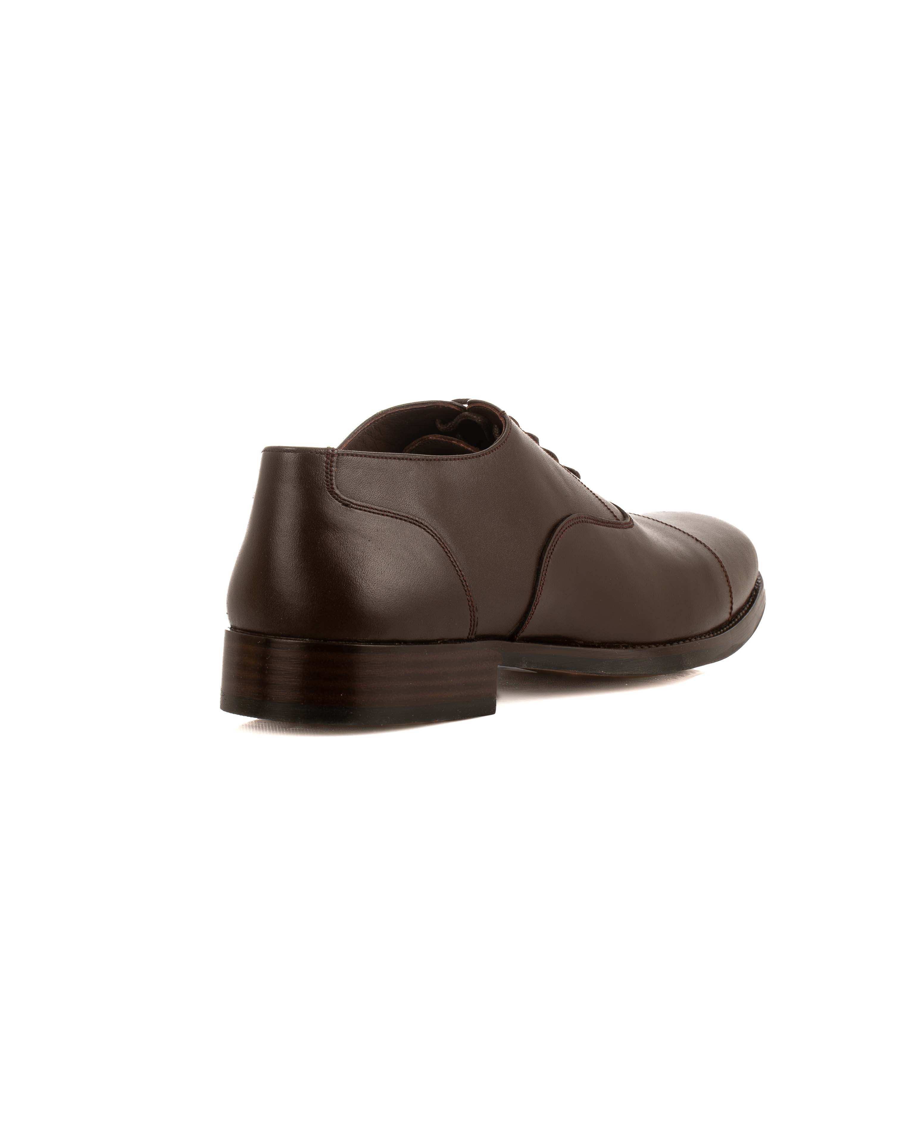 Luxury Leather Lace-Up Classic Shoes - Image 4