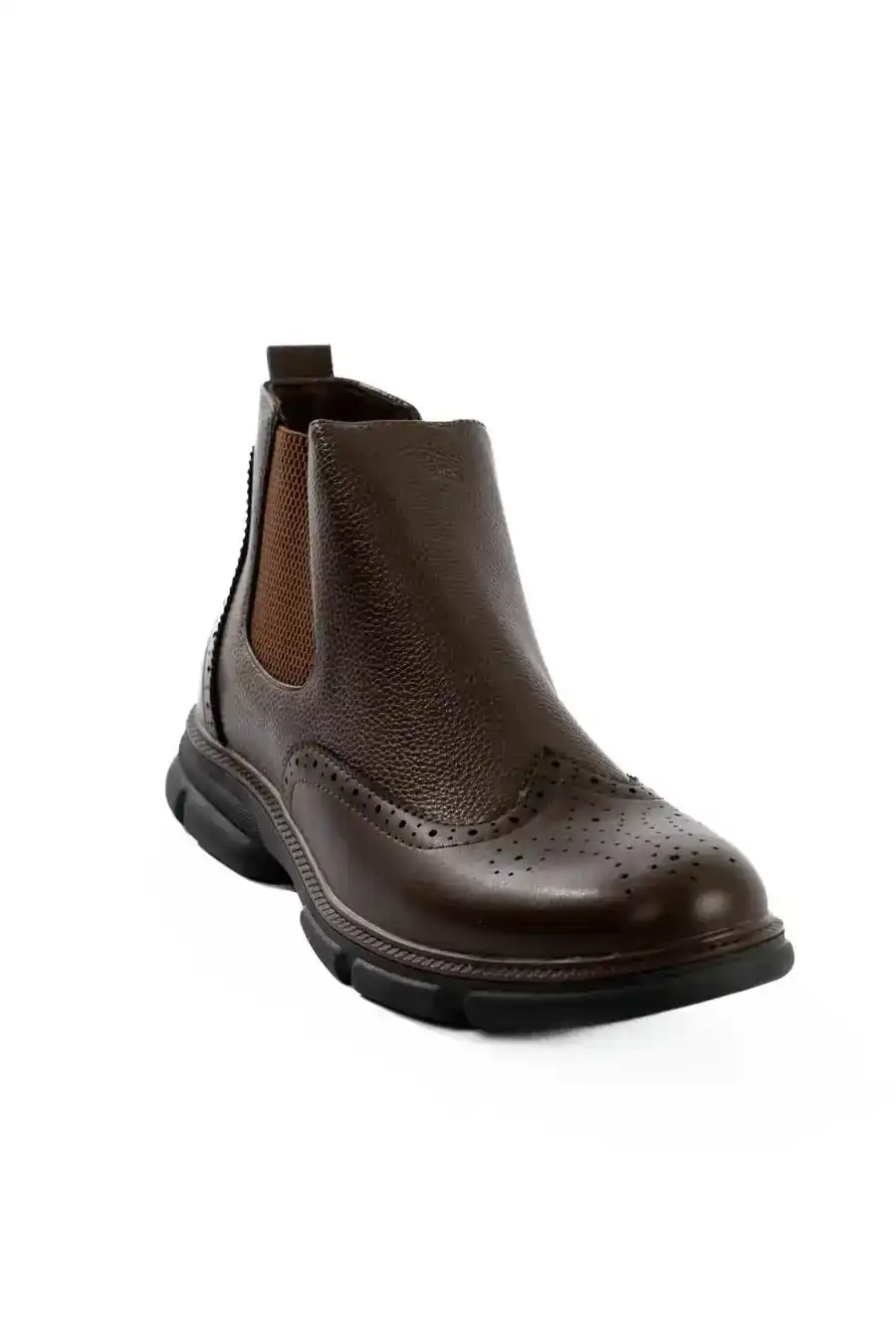 Round Toe Cap Oxford Ankle Boots - Image 2