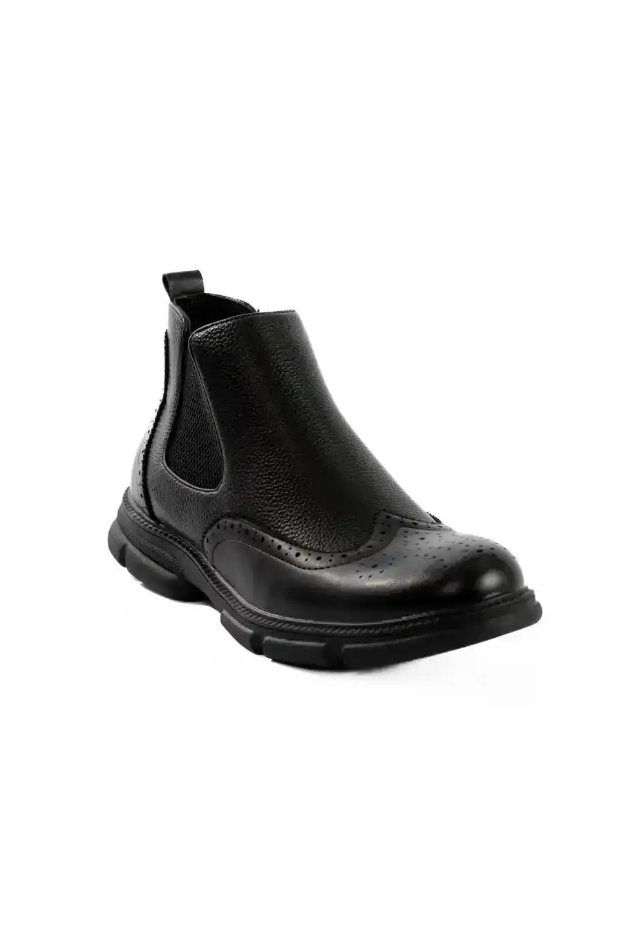 Round Toe Cap Oxford Ankle Boots - Image 2