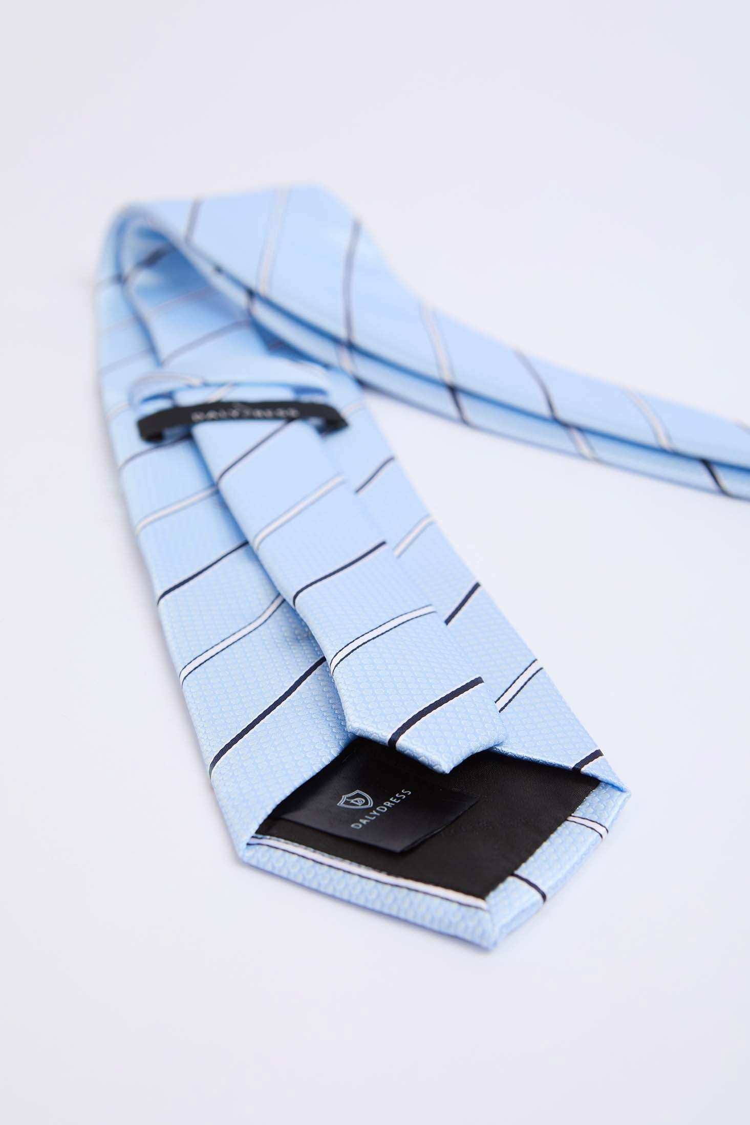 Men Tie Light Blue/Navy - Image 3