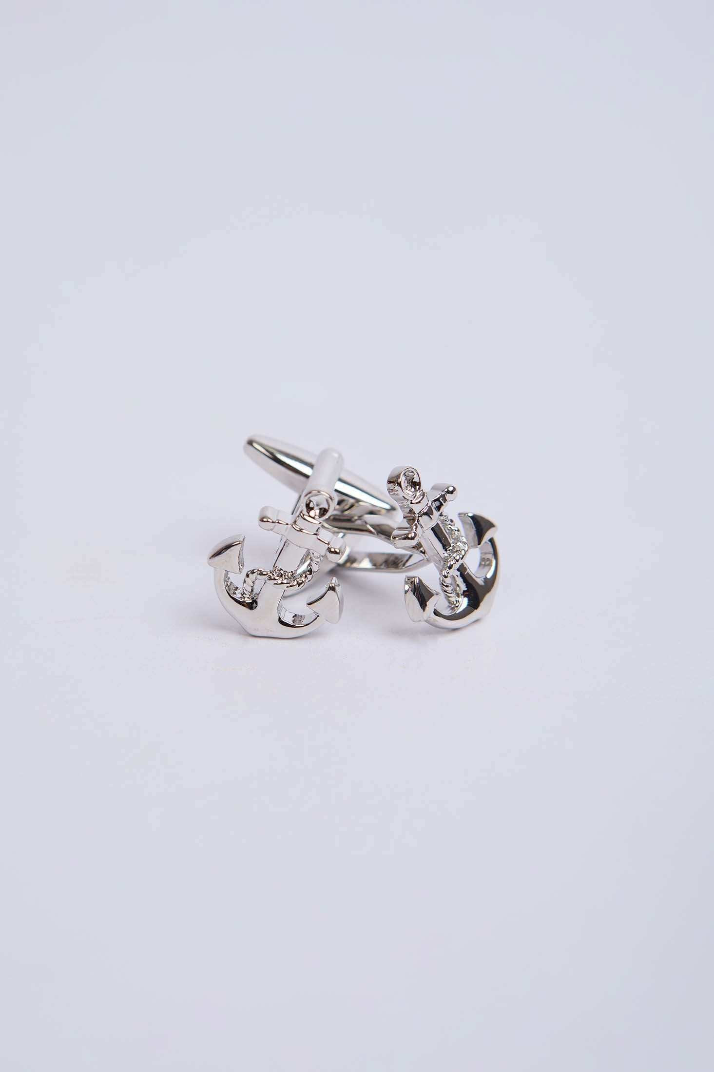 Men Regular Fit Cufflink Grey - Image 3