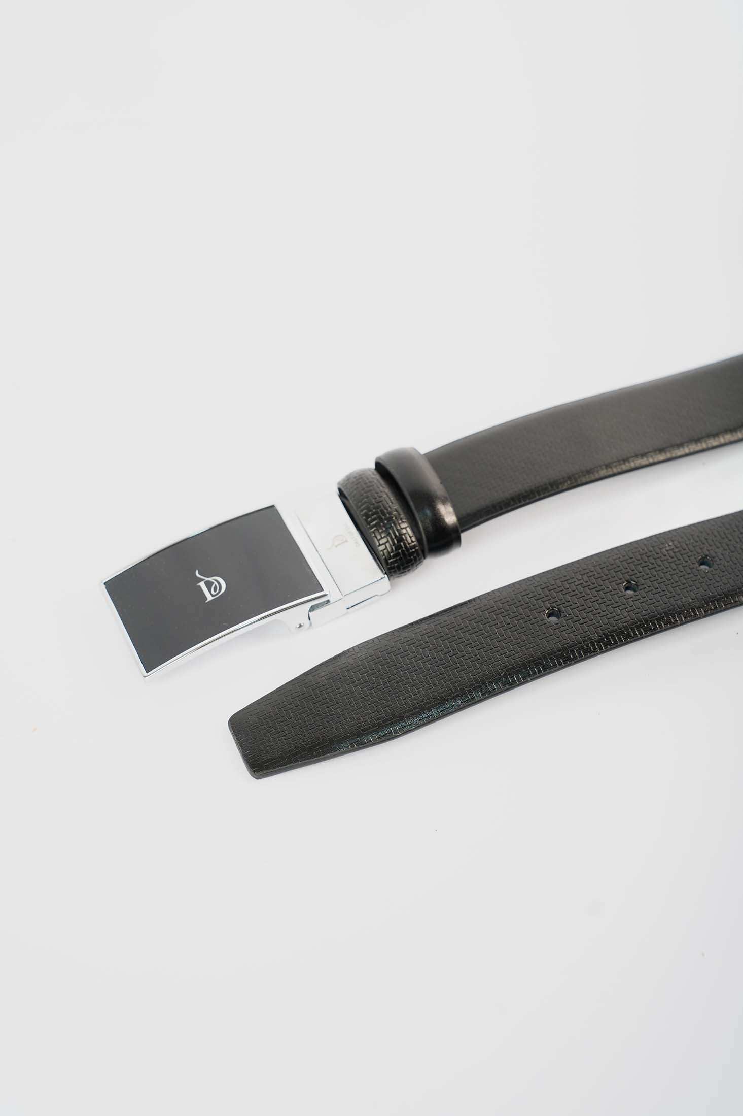 Dual-Tone Reversible Leather Belt - Image 3