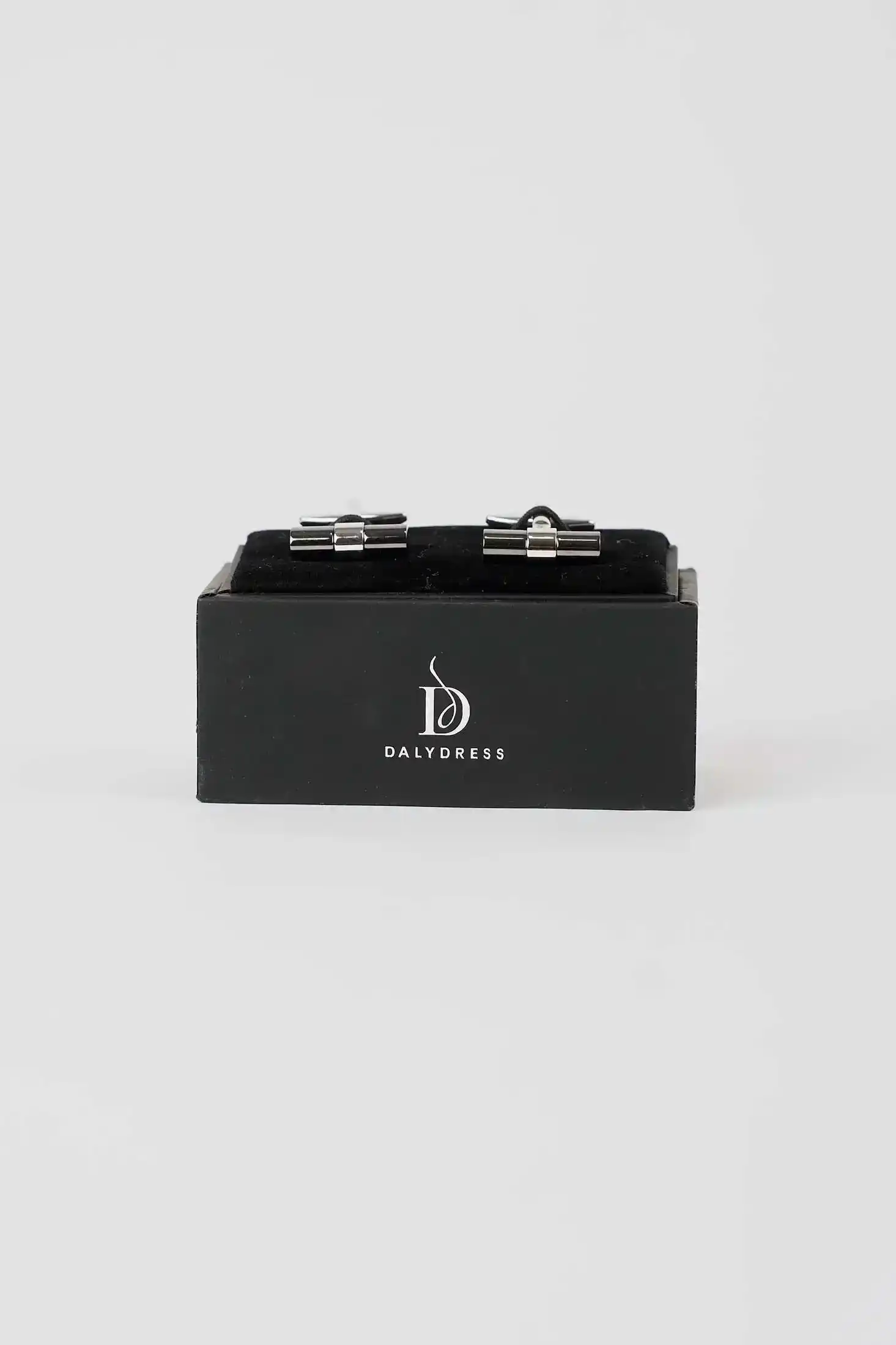 Modern Dual-Tone Cylinder Cufflinks - Image 2