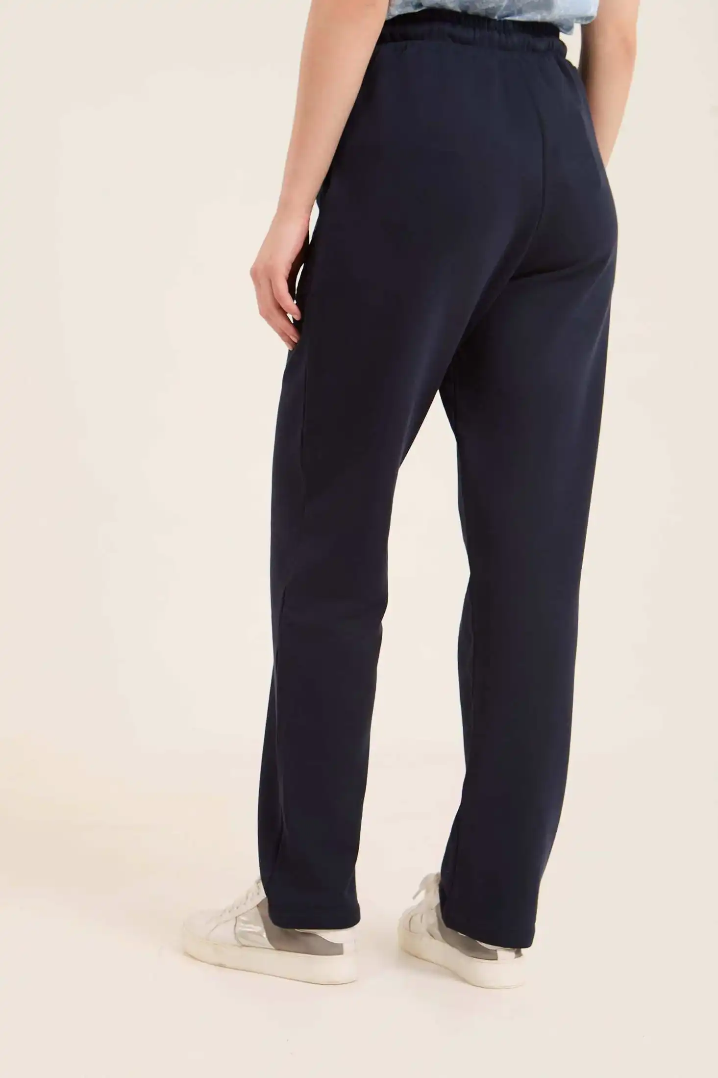 Regular Fit Comfy Pants with Perforated Pockets - Image 4